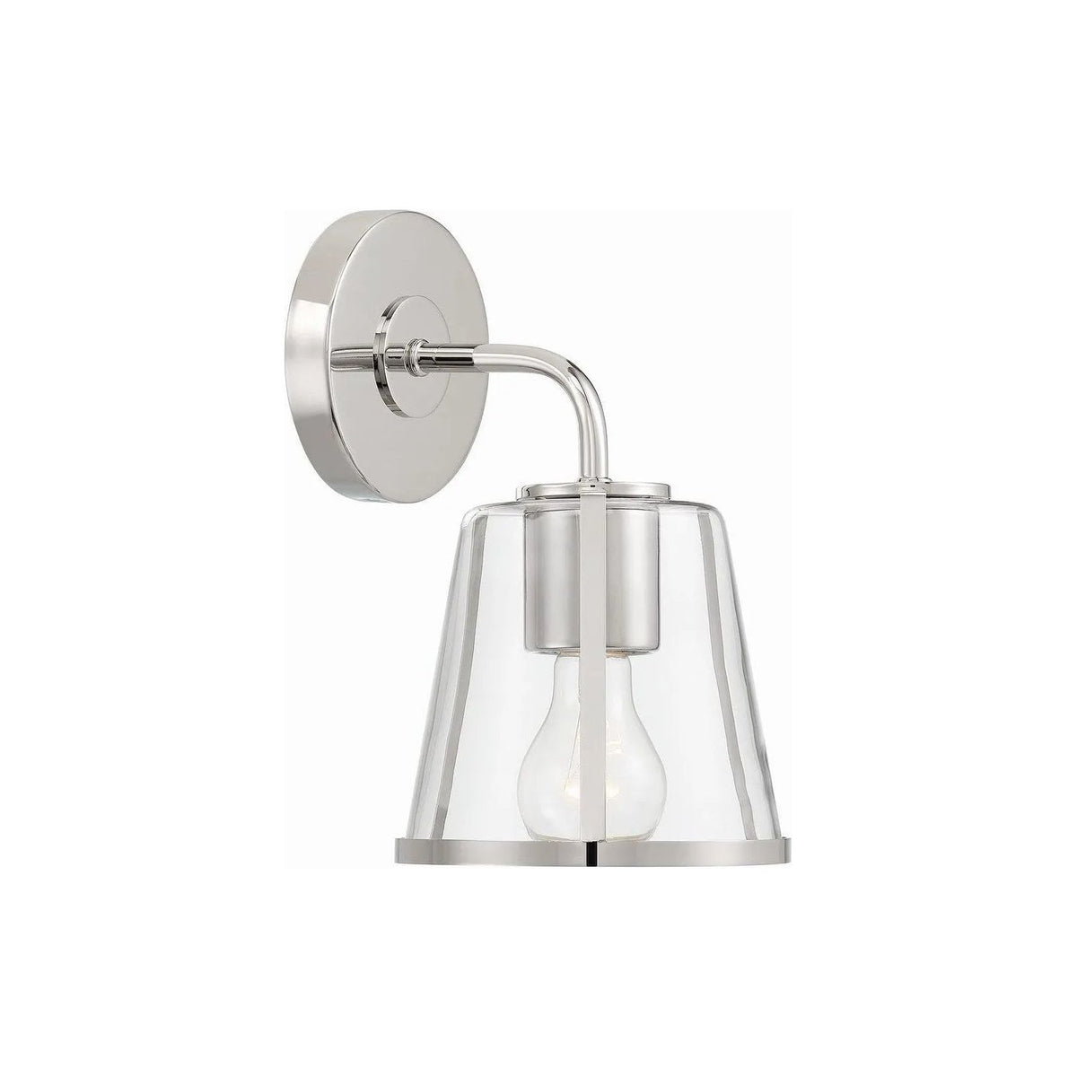 Crystorama - Fulton Bath Wall Sconce - FUL-911-PN-CL | Montreal Lighting & Hardware