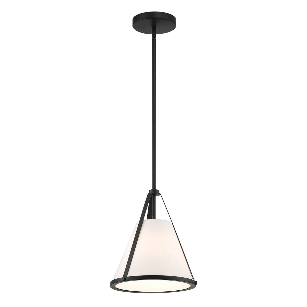 Crystorama - Fulton Pendant - FUL-900-BK | Montreal Lighting & Hardware