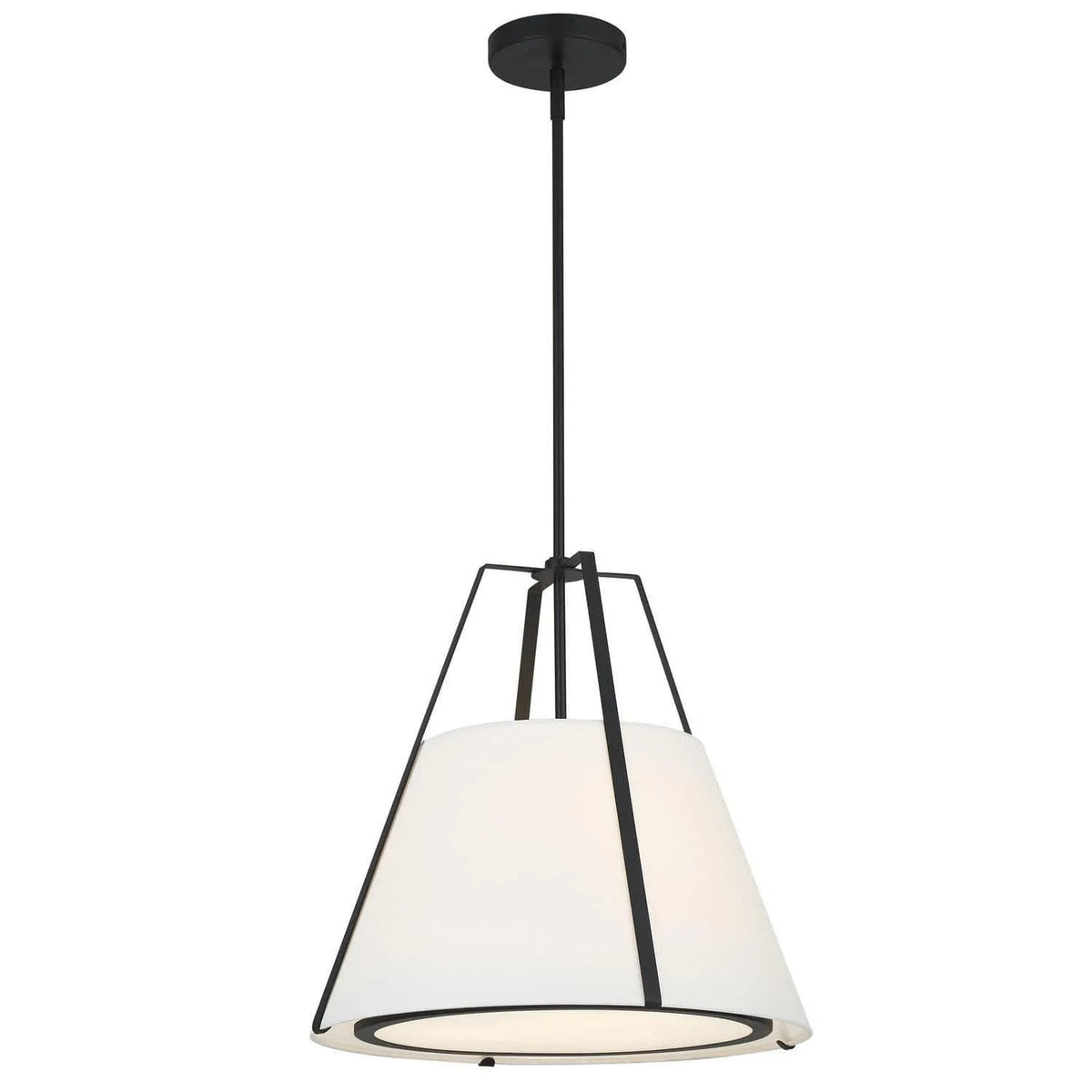 Crystorama - Fulton Pendant - FUL-904-BK | Montreal Lighting & Hardware