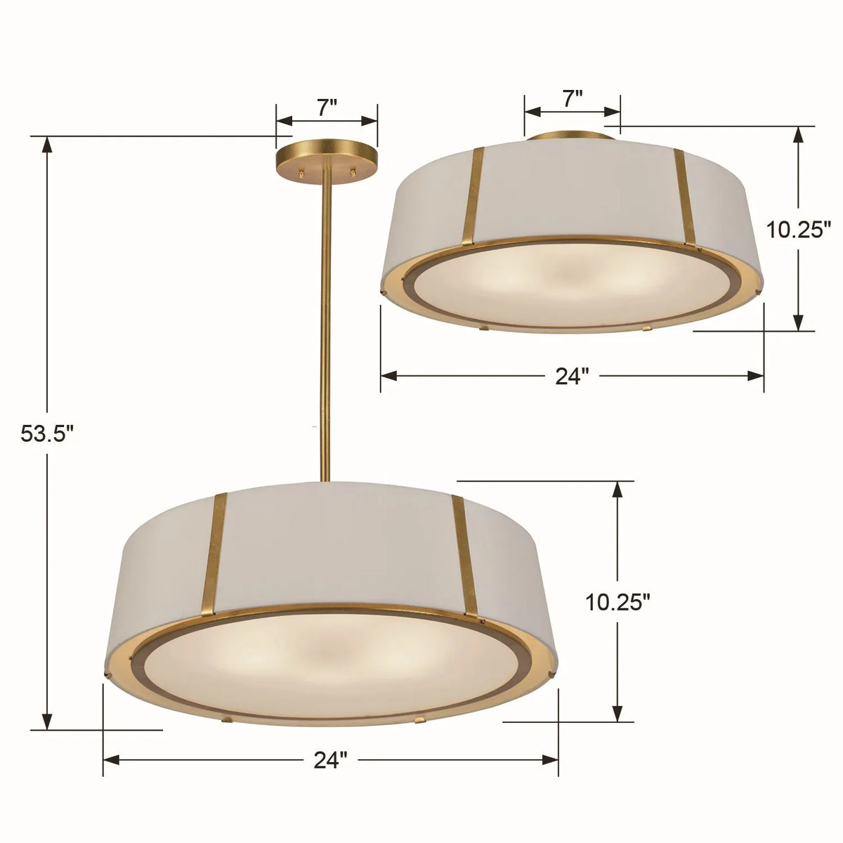 Crystorama - Fulton Six Light Chandelier - FUL-907-BK | Montreal Lighting & Hardware