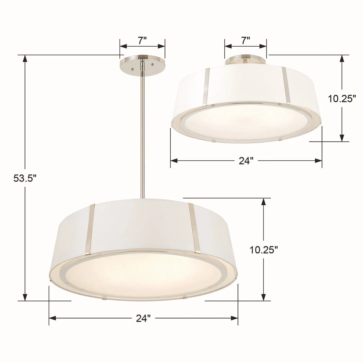 Crystorama - Fulton Six Light Chandelier - FUL-907-BK | Montreal Lighting & Hardware