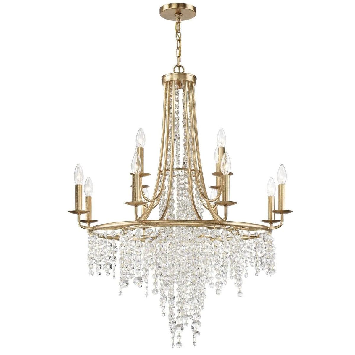 Crystorama - Gabrielle Chandelier - GAB-B7312-GA | Montreal Lighting & Hardware