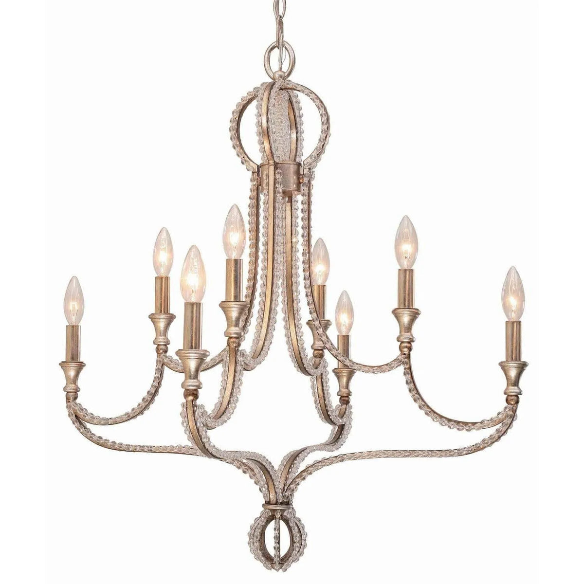 Crystorama - Garland Eight Light Chandelier - 6768-DT | Montreal Lighting & Hardware