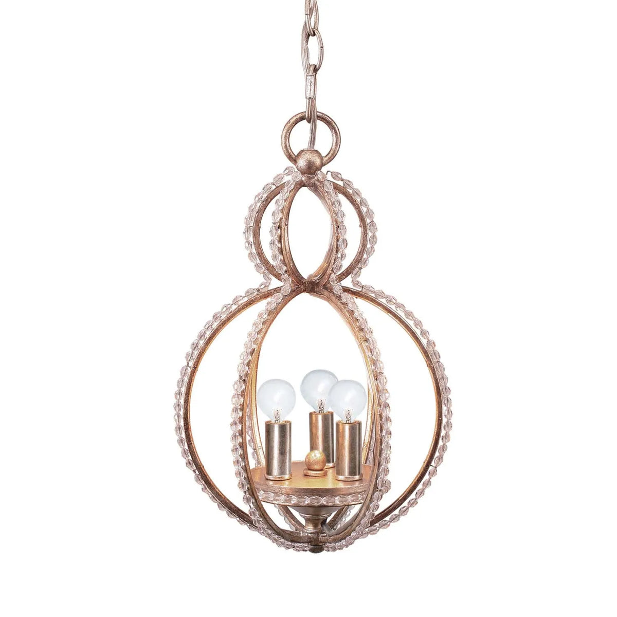 Crystorama - Garland Three Light Mini Chandelier - 6760-DT | Montreal Lighting & Hardware