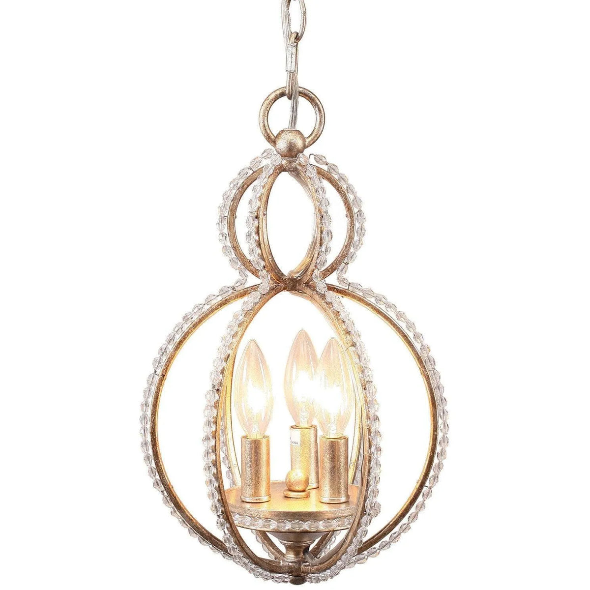 Crystorama - Garland Three Light Mini Chandelier - 6760-DT | Montreal Lighting & Hardware