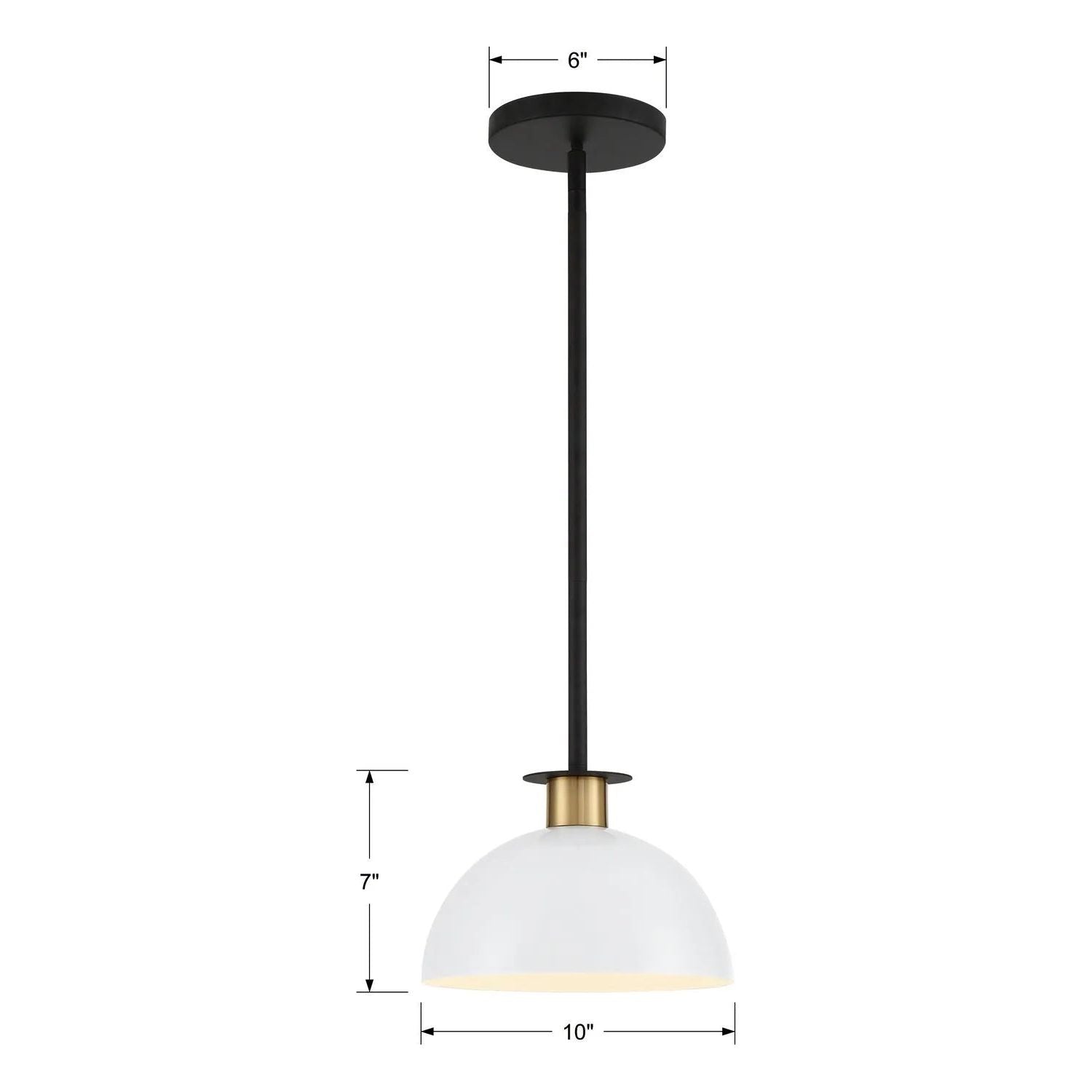 Crystorama - Gigi Mini Pendant - GIG-813-BK-AG | Montreal Lighting & Hardware