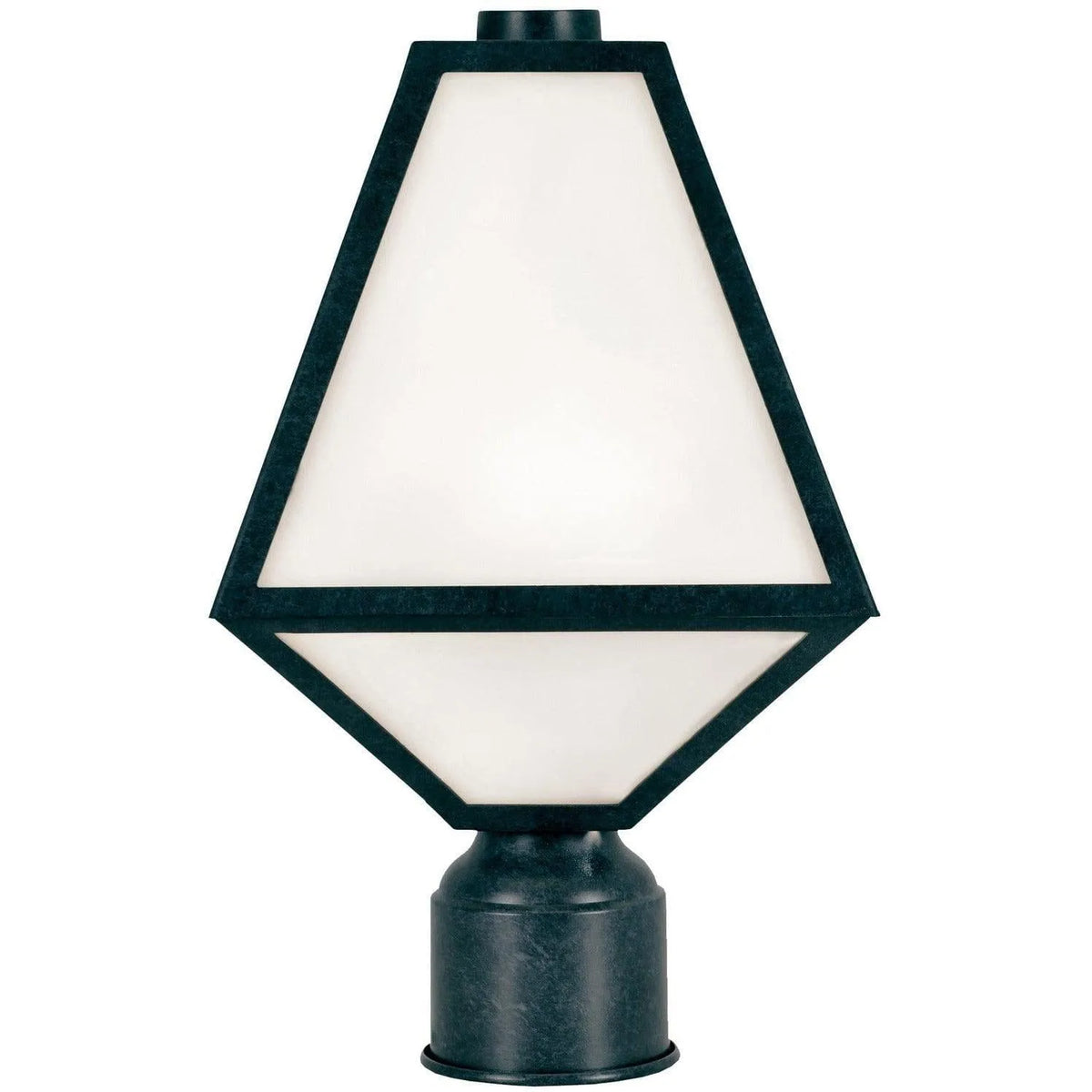 Crystorama - Glacier One Light Outdoor Lantern Post - GLA-9707-OP-BC | Montreal Lighting & Hardware