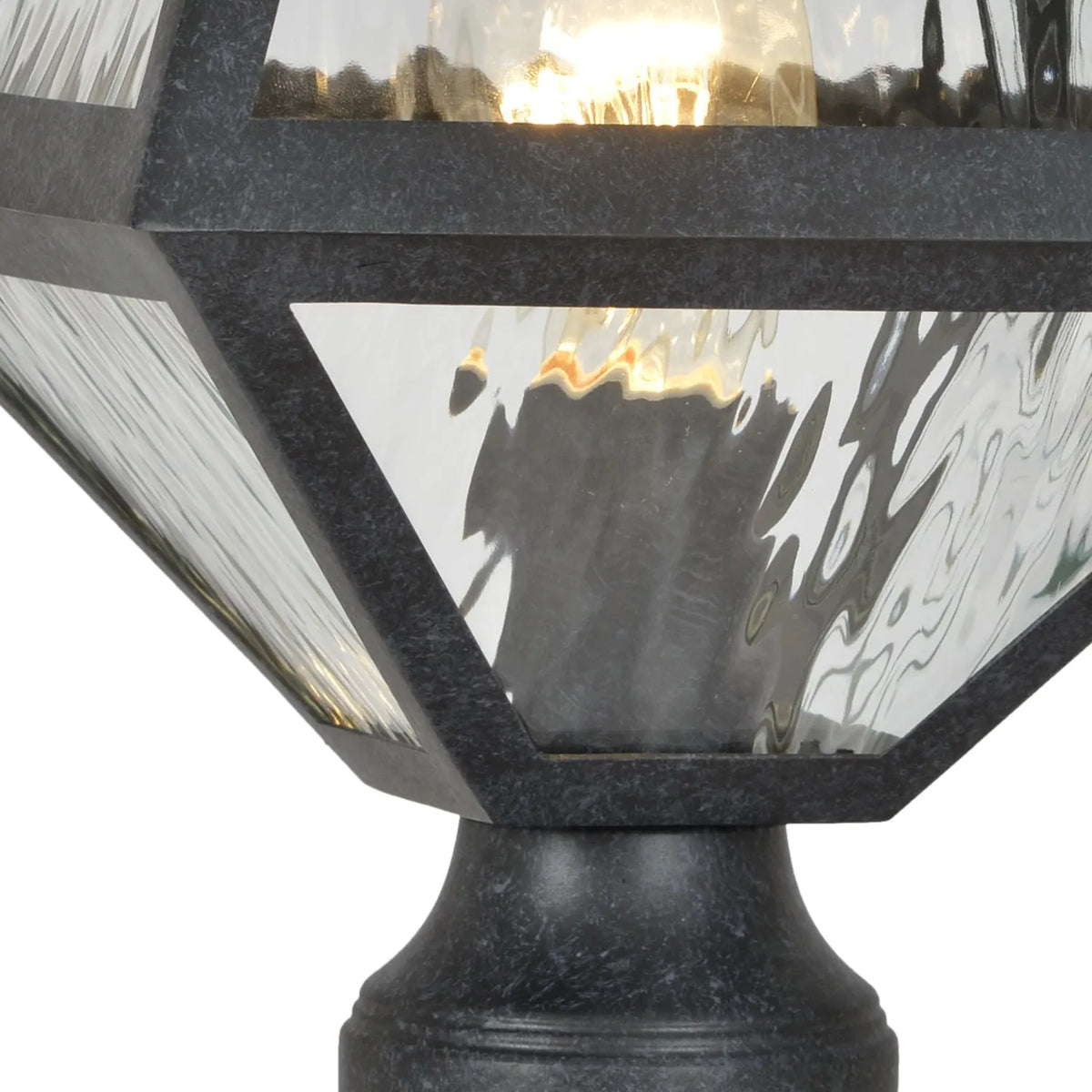 Crystorama - Glacier One Light Outdoor Lantern Post - GLA-9707-OP-BC | Montreal Lighting & Hardware