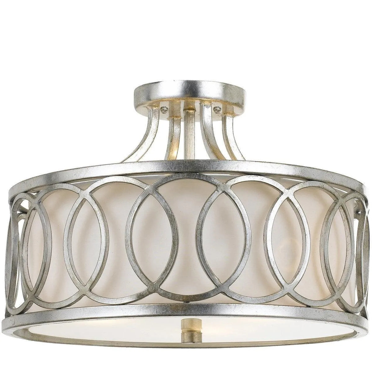 Crystorama - Graham Three Light Ceiling Mount - 285-SA | Montreal Lighting & Hardware