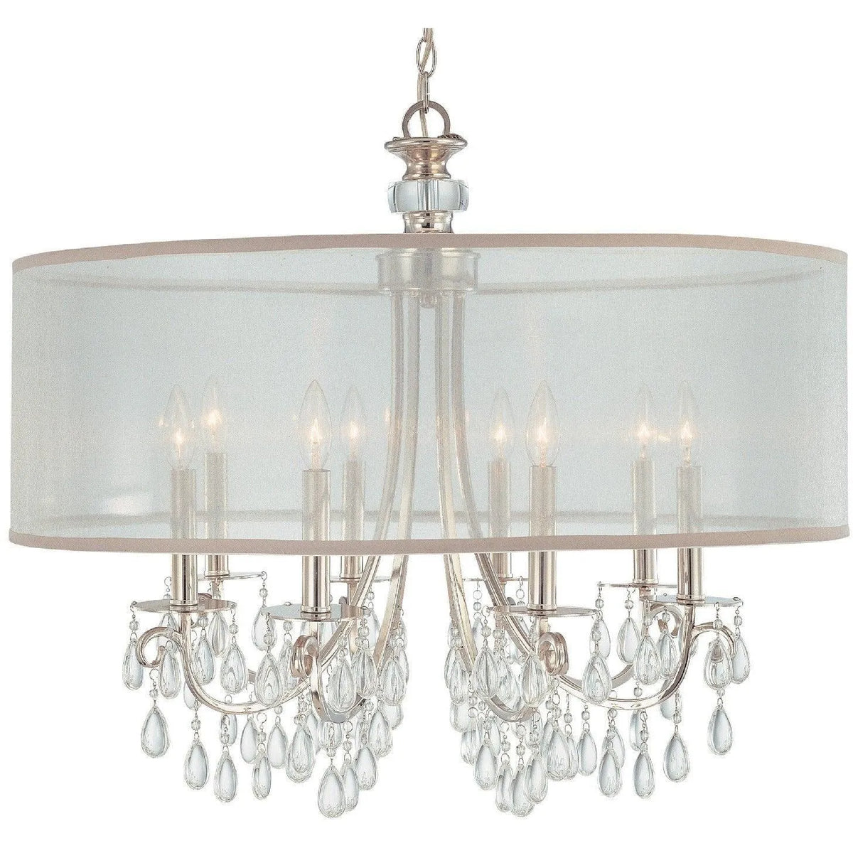 Crystorama - Hampton Eight Light Chandelier - 5628-CH | Montreal Lighting & Hardware