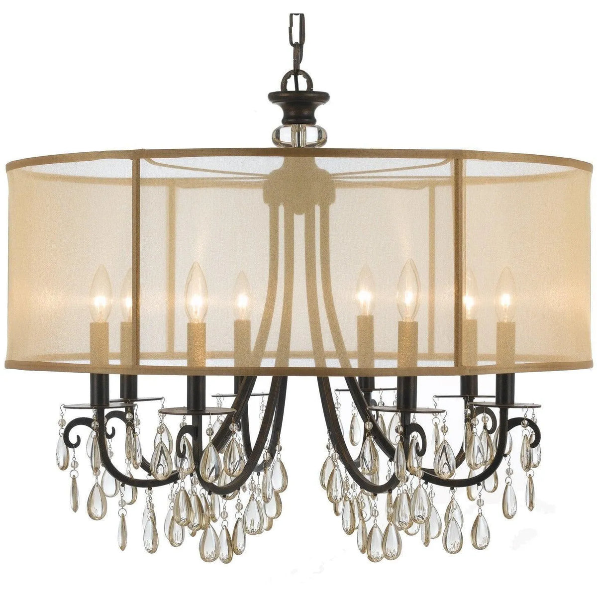 Crystorama - Hampton Eight Light Chandelier - 5628-EB | Montreal Lighting & Hardware