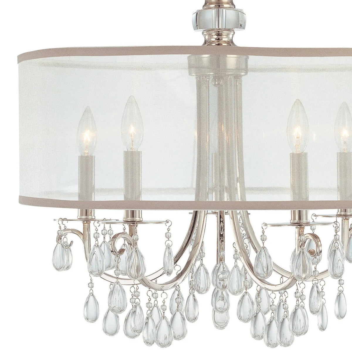 Crystorama - Hampton Five Light Chandelier - 5625-AB | Montreal Lighting & Hardware