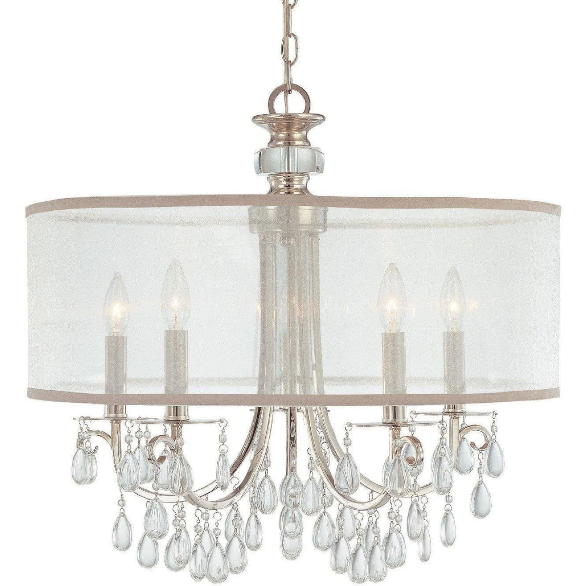 Crystorama - Hampton Five Light Chandelier - 5625-CH | Montreal Lighting & Hardware