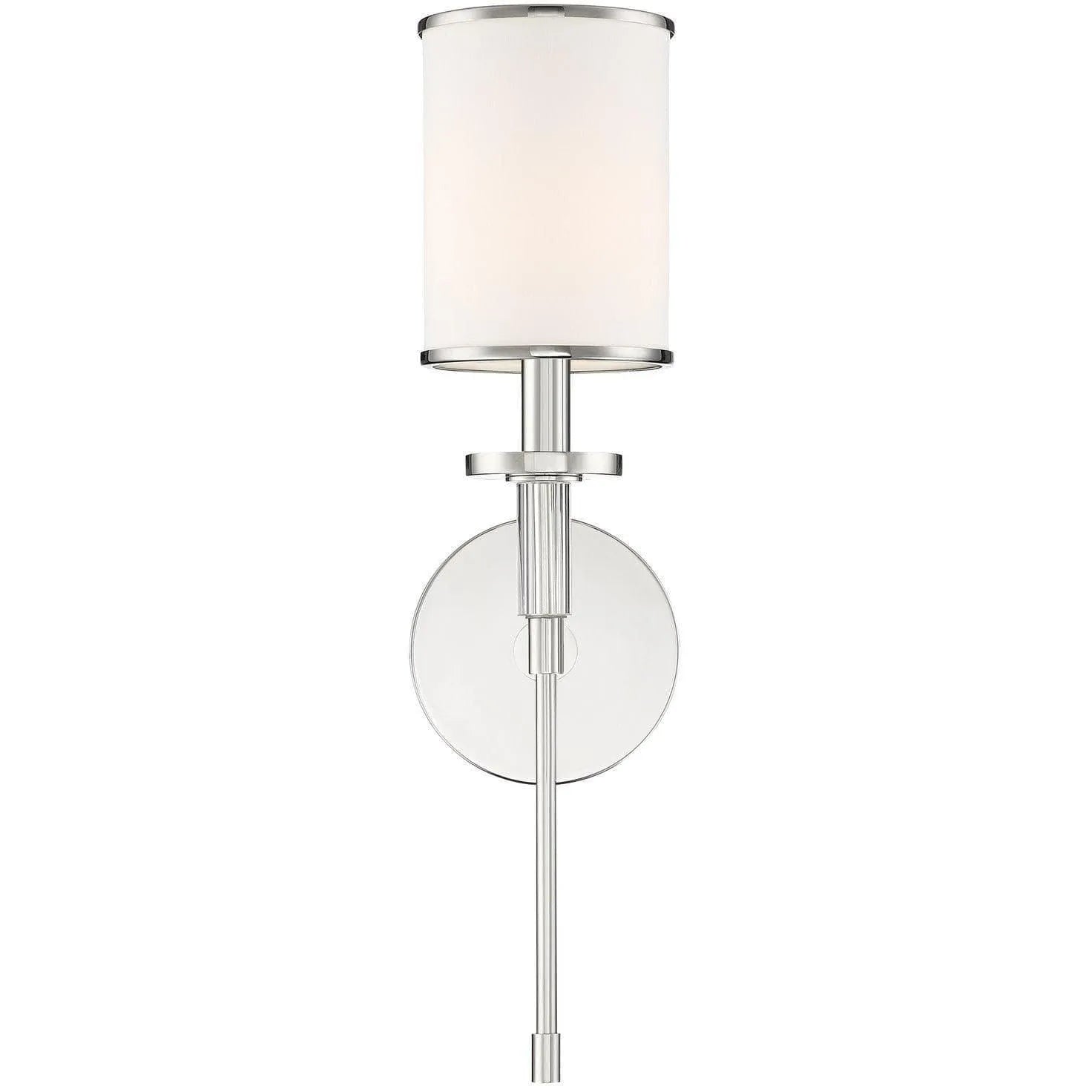 Crystorama - Hatfield One Light Wall Mount - HAT-471-PN | Montreal Lighting & Hardware