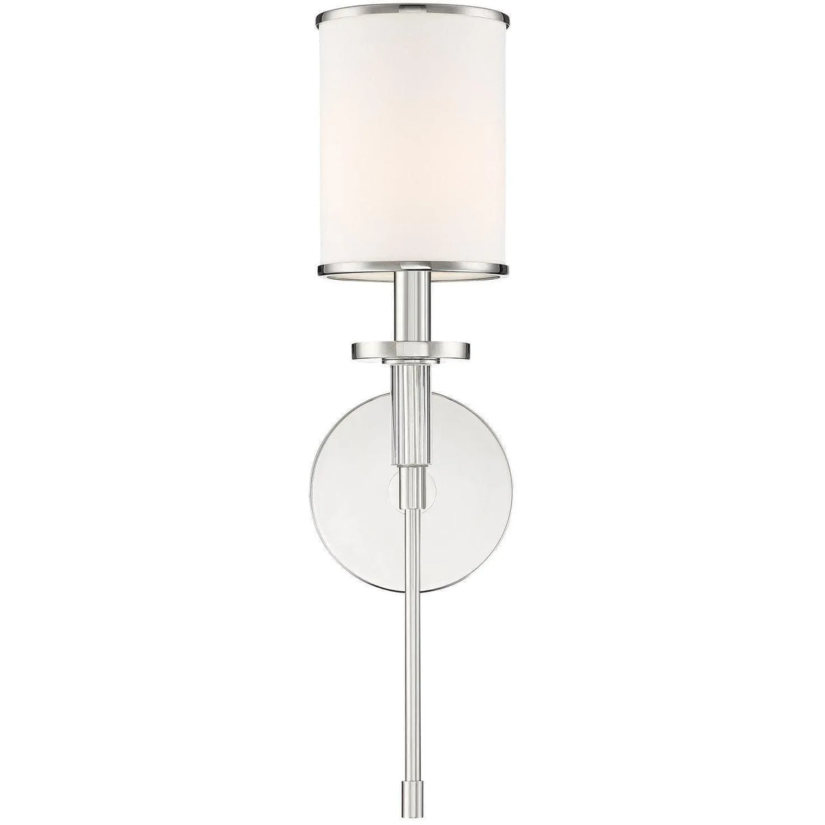 Crystorama - Hatfield One Light Wall Mount - HAT-471-PN | Montreal Lighting & Hardware