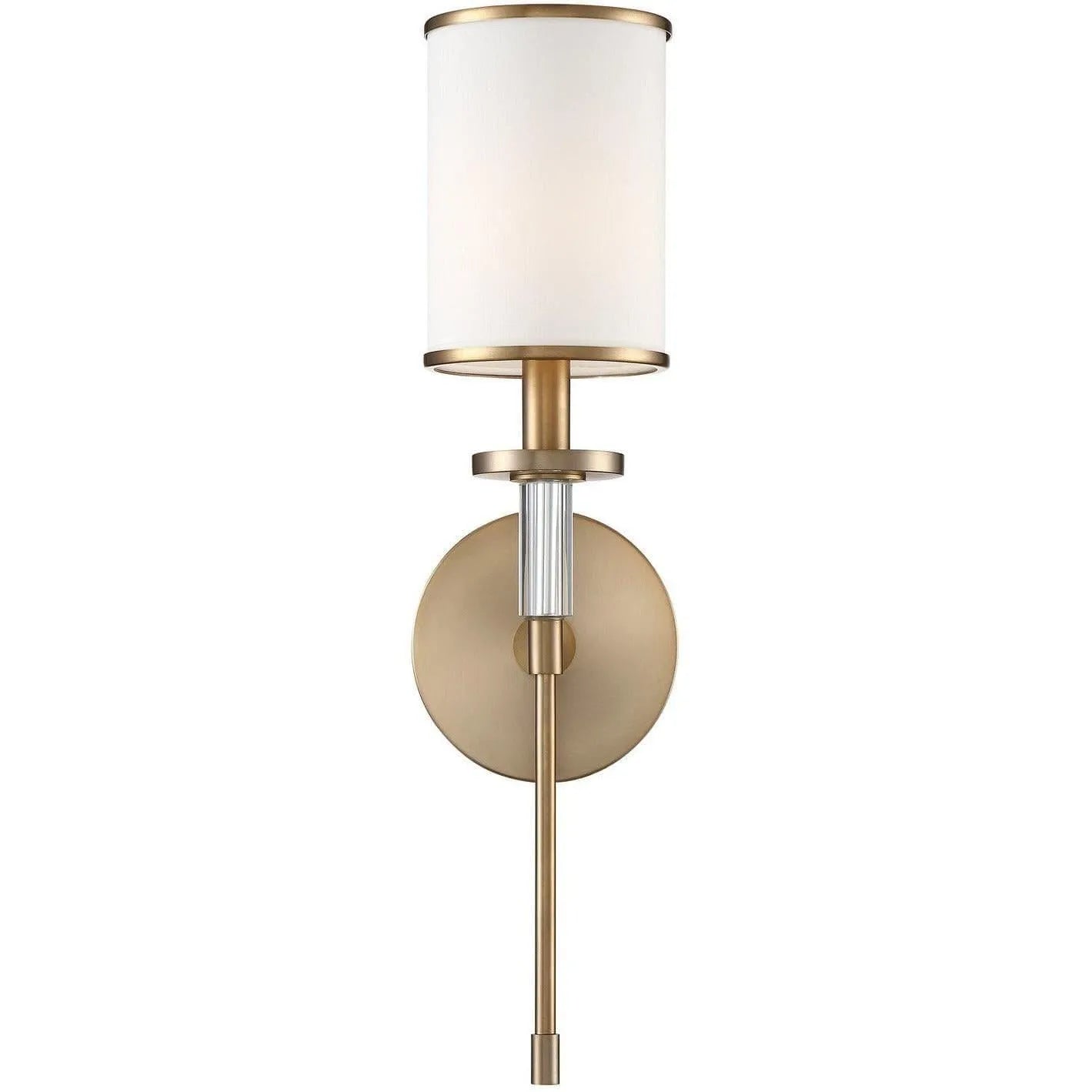 Crystorama - Hatfield One Light Wall Mount - HAT-471-VG | Montreal Lighting & Hardware