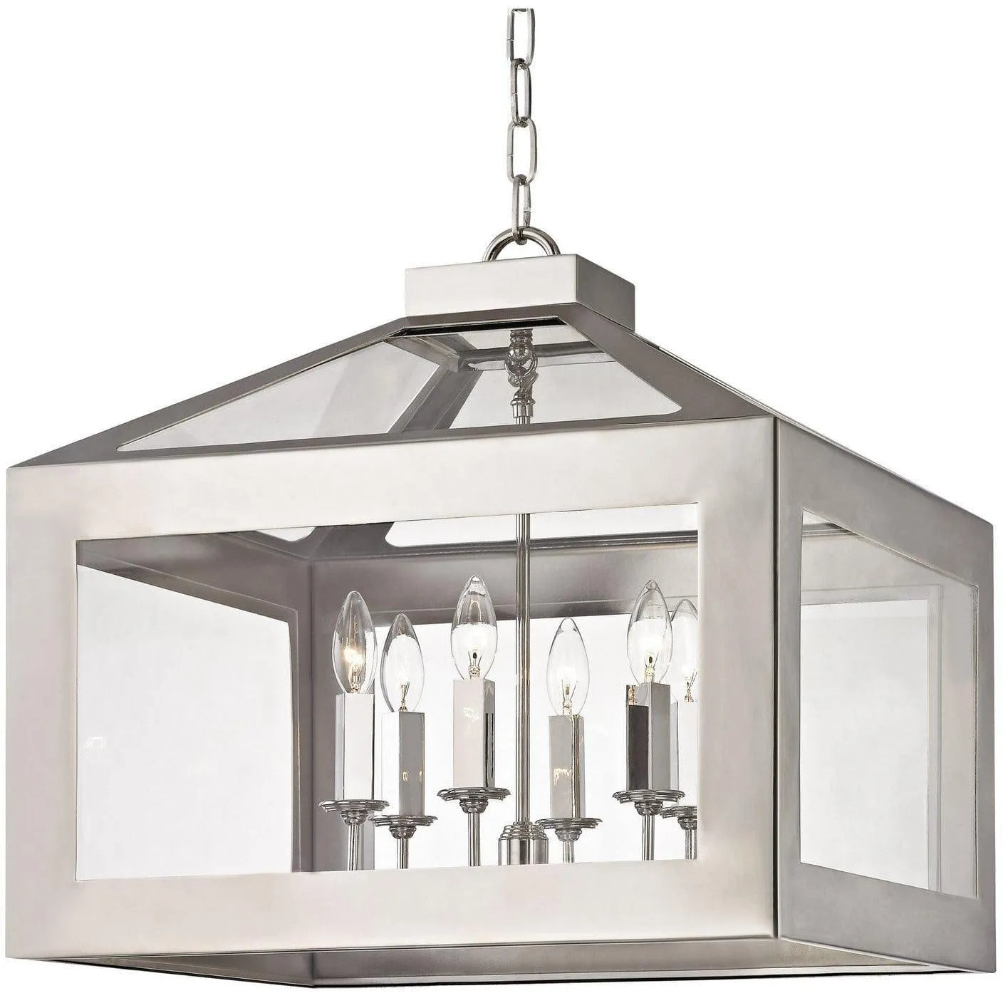 Crystorama - Hurley Six Light Chandelier - 6056-PN | Montreal Lighting & Hardware