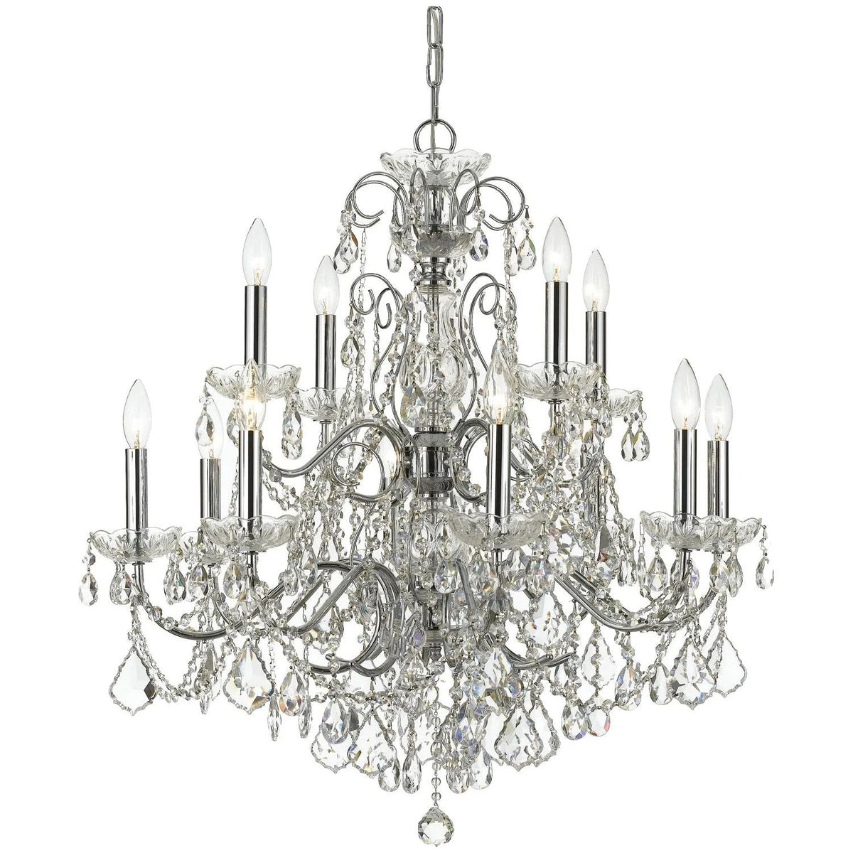 Crystorama - Imperial Chandelier - 3228-CH-CL-MWP | Montreal Lighting & Hardware