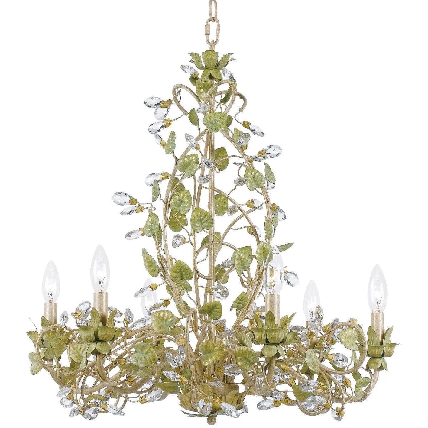 Crystorama - Josie Six Light Chandelier - 4846-CT | Montreal Lighting & Hardware