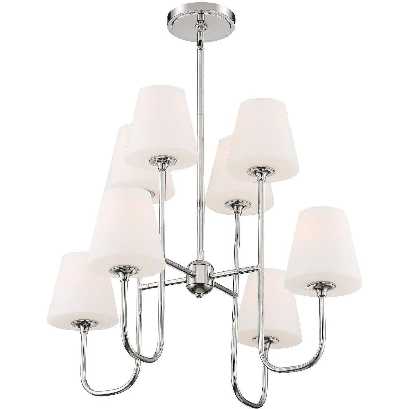 Crystorama - Keenan Chandelier - KEE-A3008-PN | Montreal Lighting & Hardware