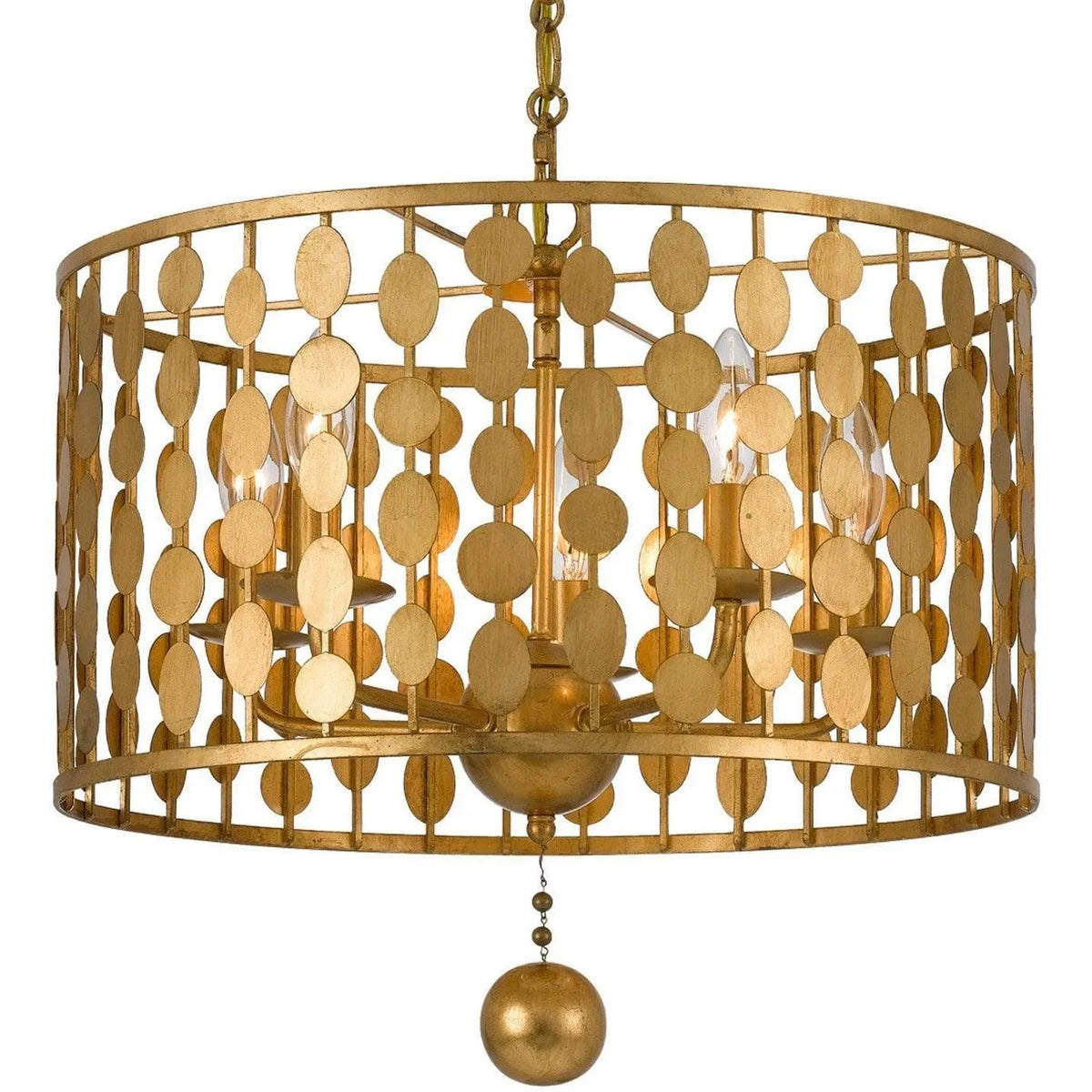 Crystorama - Layla Five Light Chandelier - 545-GA | Montreal Lighting & Hardware