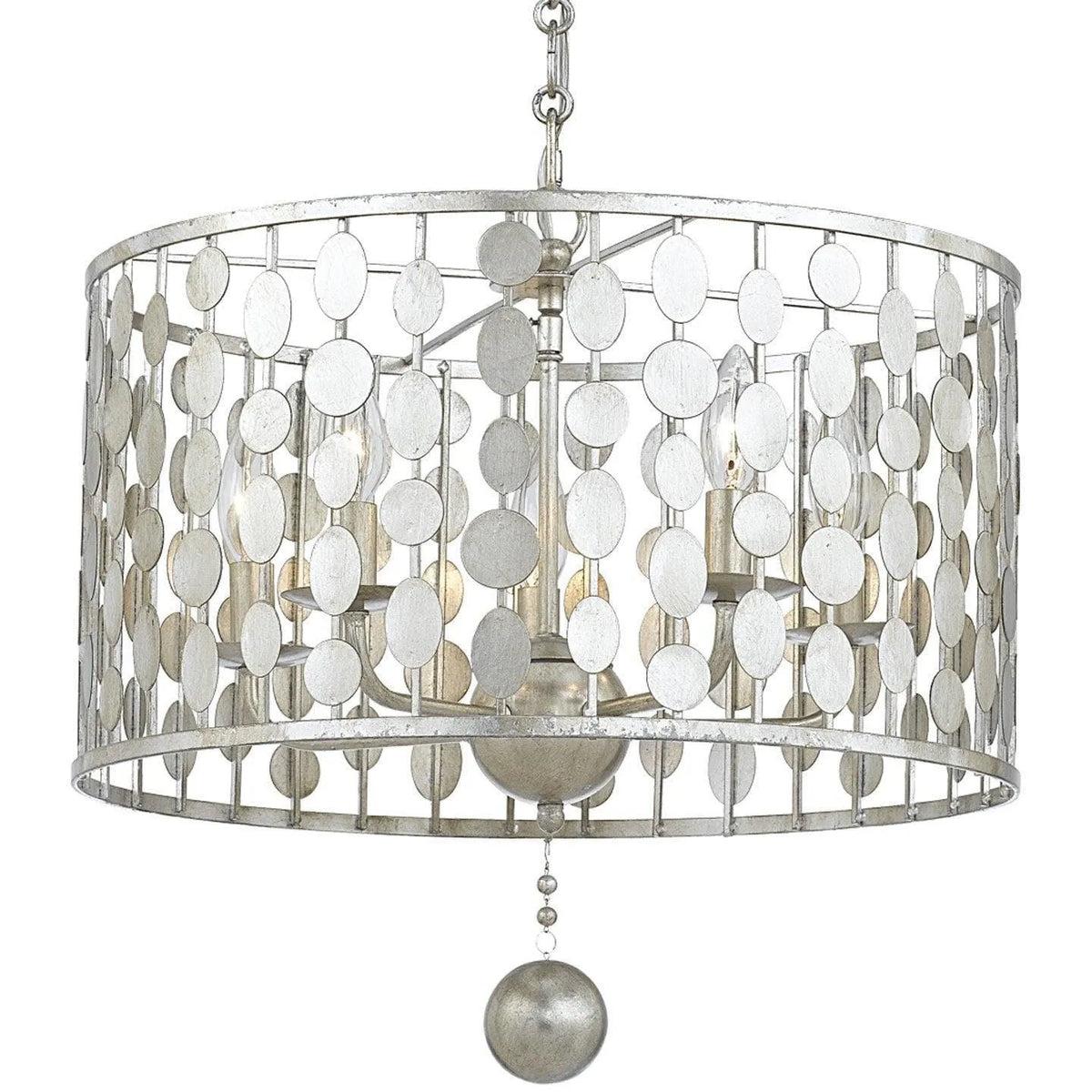 Crystorama - Layla Five Light Chandelier - 545-SA | Montreal Lighting & Hardware