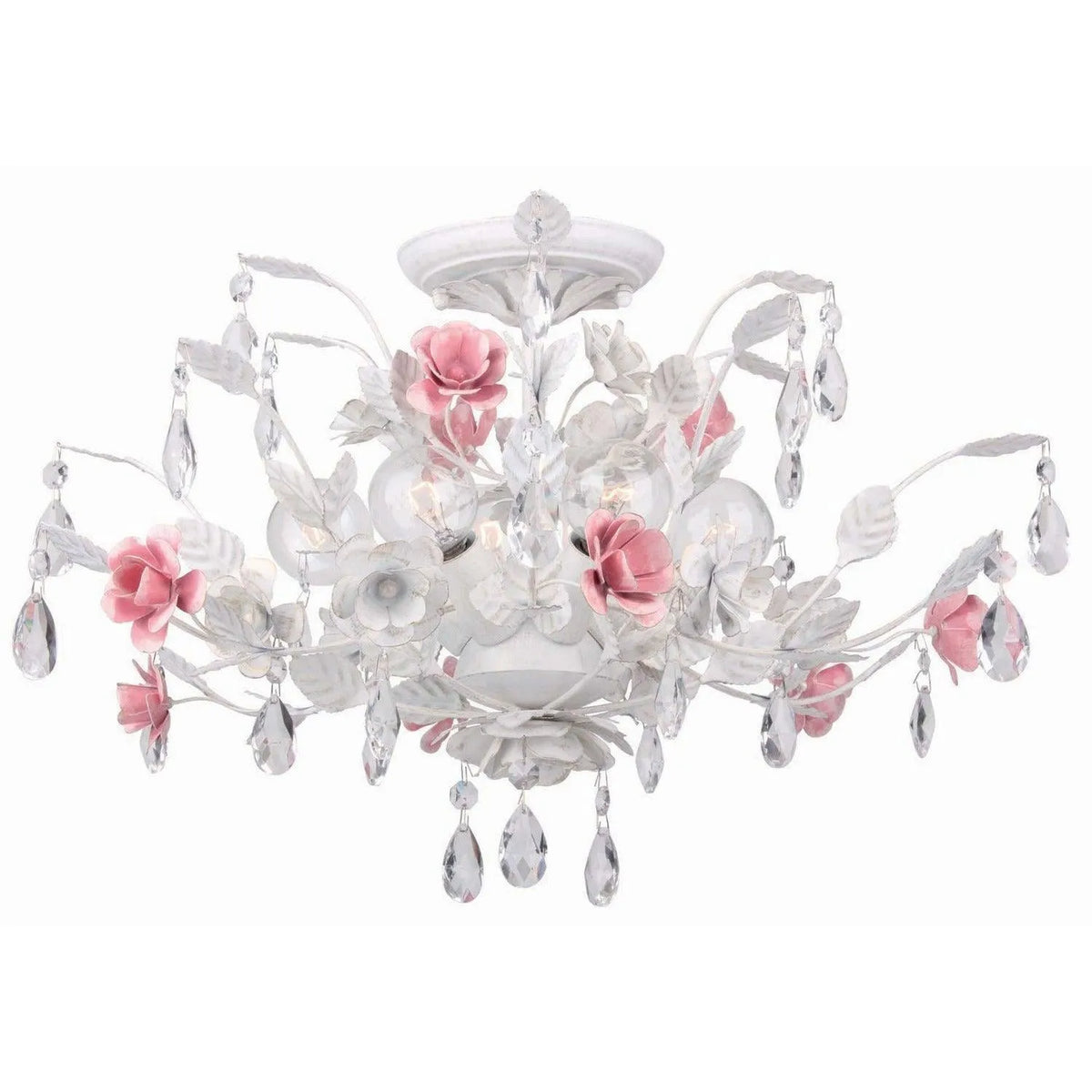 Crystorama - Lola Six Light Ceiling Mount - 4850-WW | Montreal Lighting & Hardware