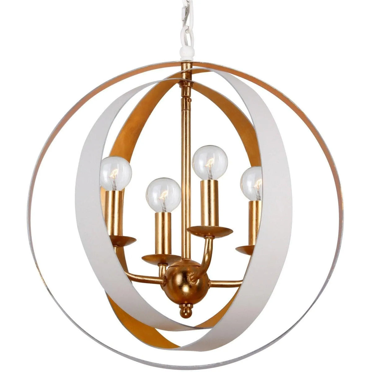 Crystorama - Luna Four Light Mini Chandelier - 584-MT-GA | Montreal Lighting & Hardware