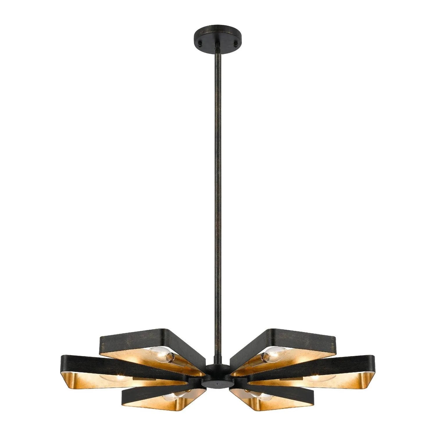 Crystorama - Luna Six Light Chandelier - 596-EB-GA | Montreal Lighting & Hardware