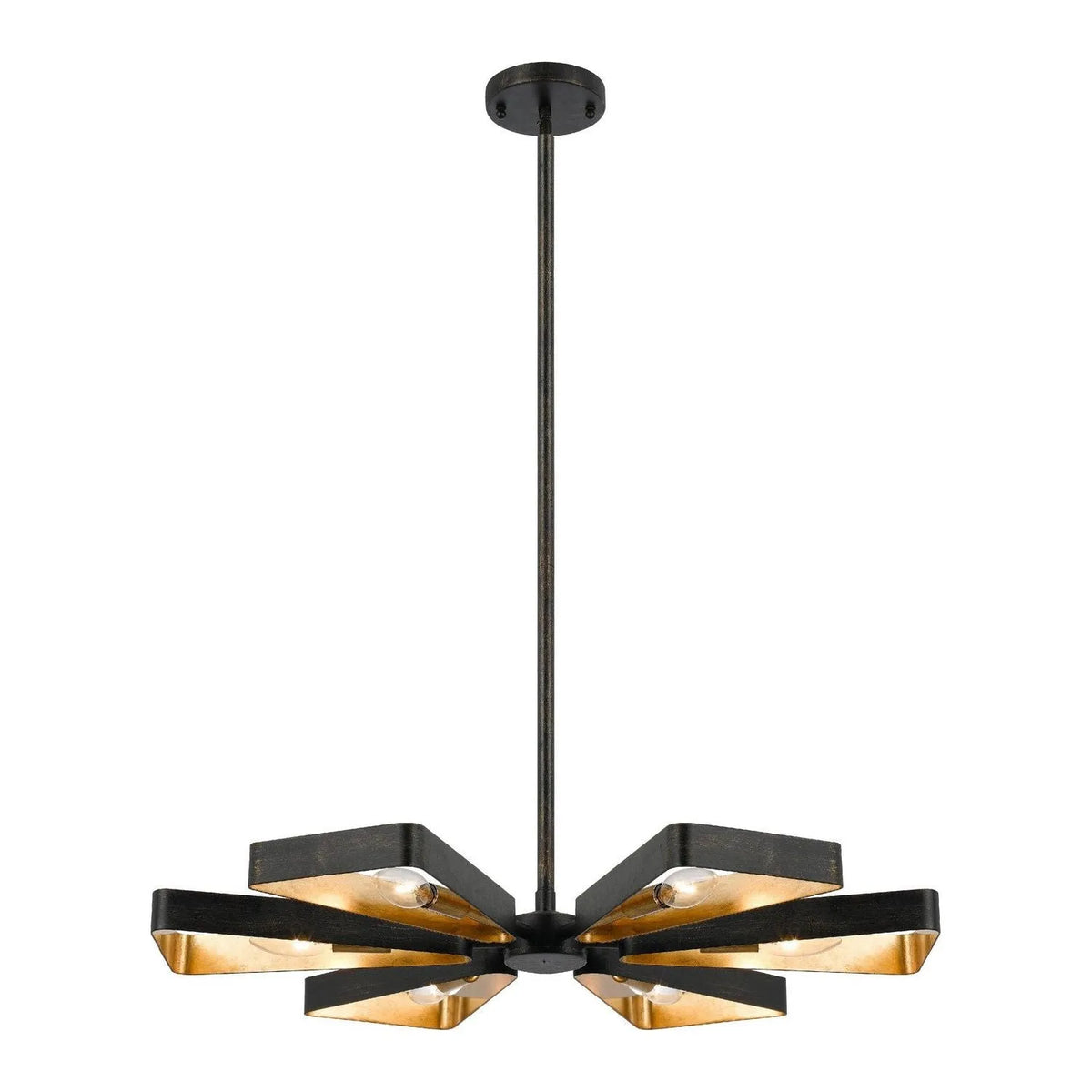 Crystorama - Luna Six Light Chandelier - 596-EB-GA | Montreal Lighting & Hardware