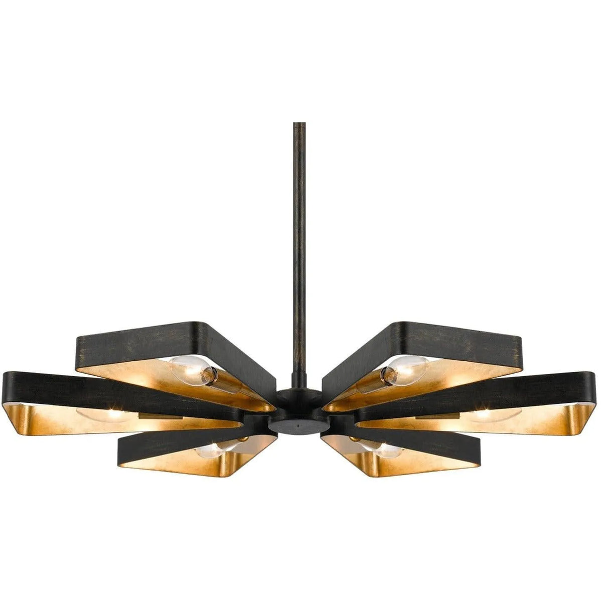 Crystorama - Luna Six Light Chandelier - 596-EB-GA | Montreal Lighting & Hardware