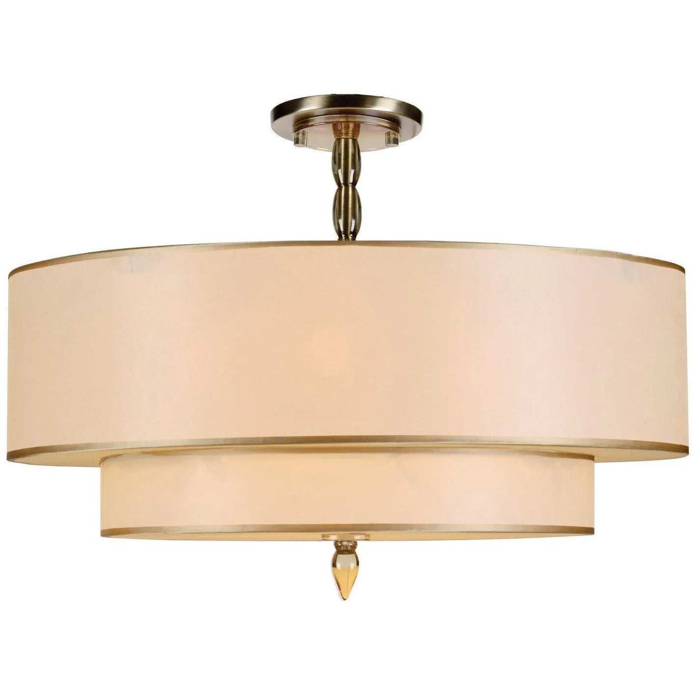 Crystorama - Luxo Five Light Ceiling Mount - 9507-AB_CEILING | Montreal Lighting & Hardware