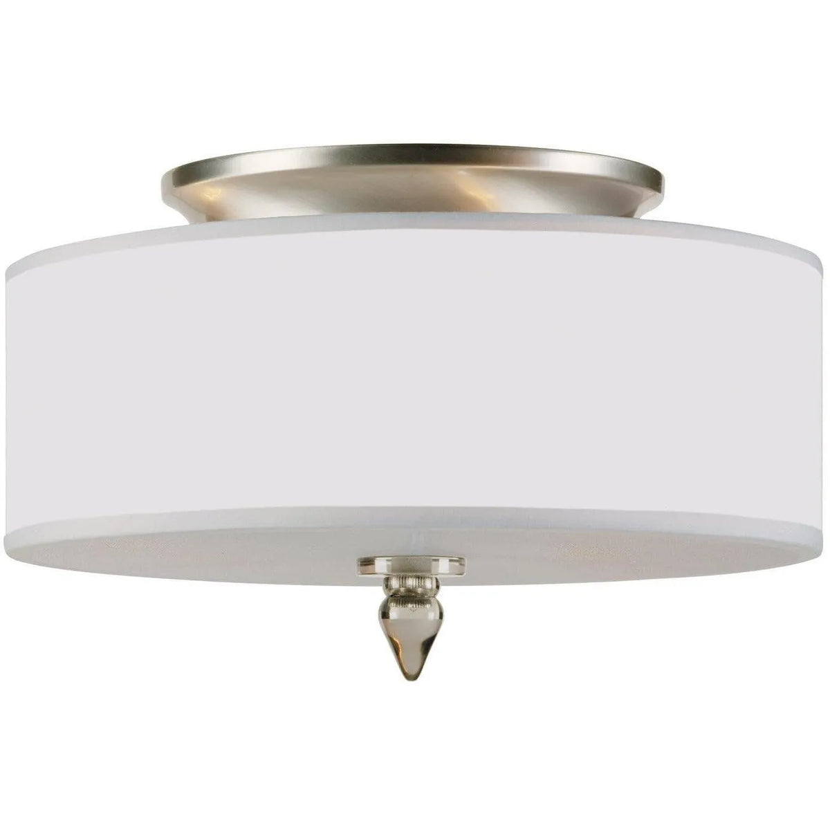 Crystorama - Luxo Three Light Ceiling Mount - 9503-SN | Montreal Lighting & Hardware