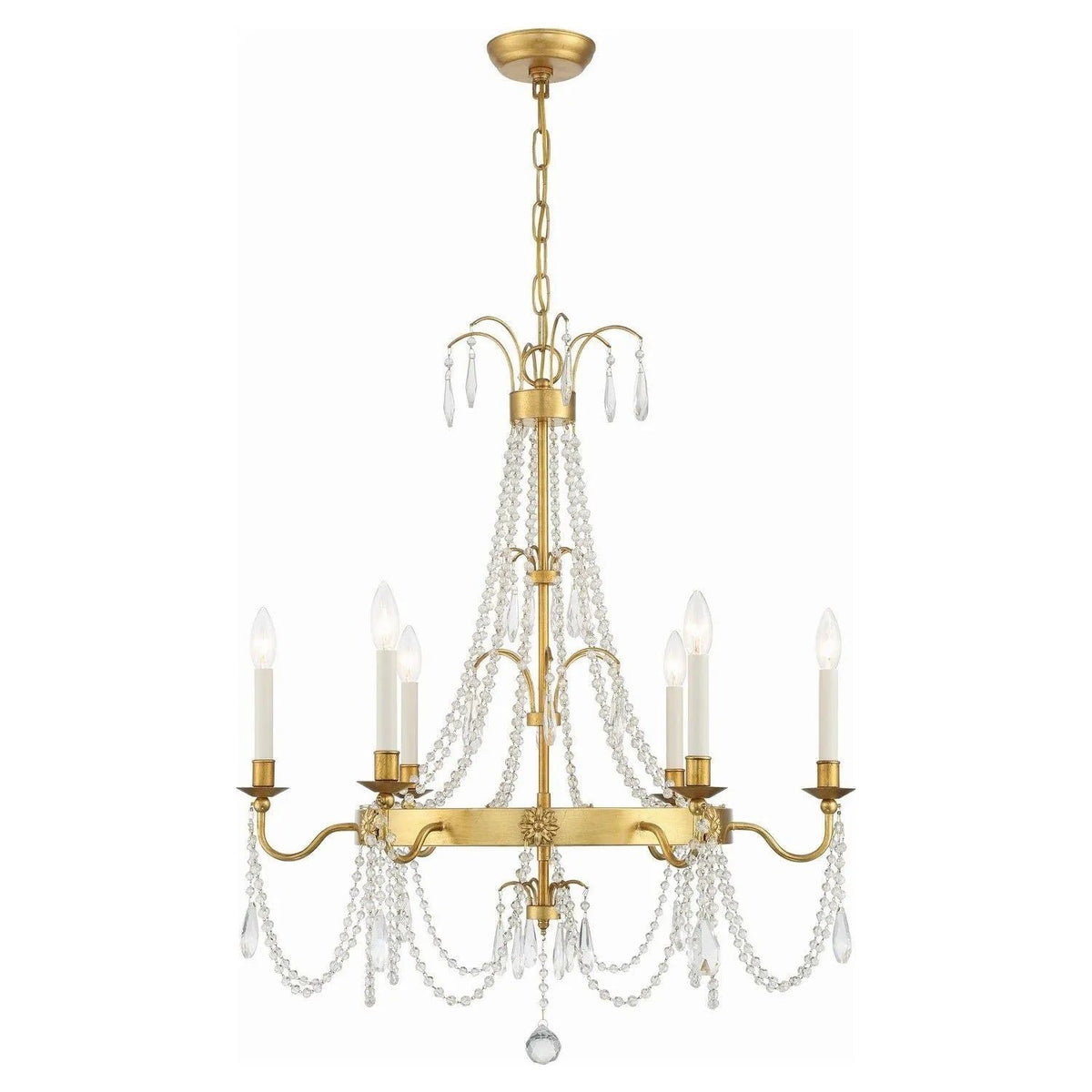 Crystorama - Maizey Chandelier - MAI-18606-GA | Montreal Lighting & Hardware