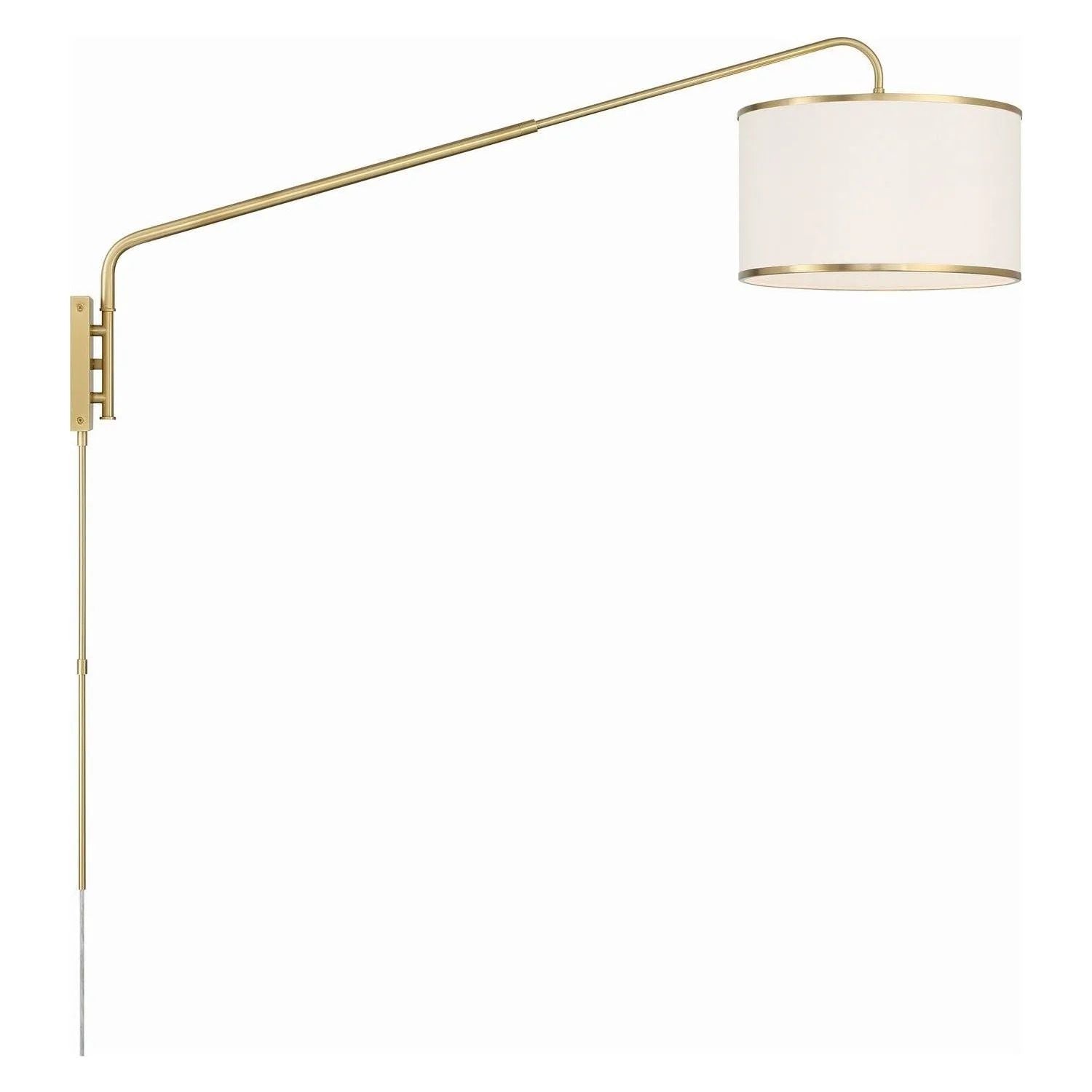 Crystorama - Mallory Task Sconce - MAL-601-SB | Montreal Lighting & Hardware