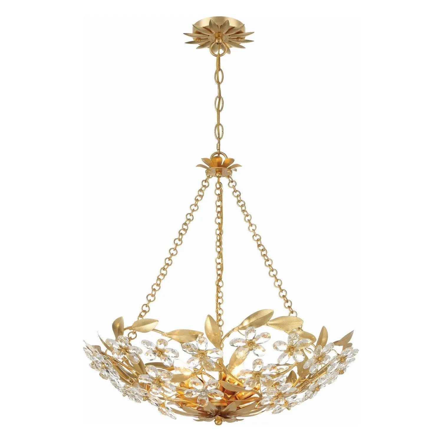 Crystorama - Marselle Chandelier - MSL-306-GA | Montreal Lighting & Hardware