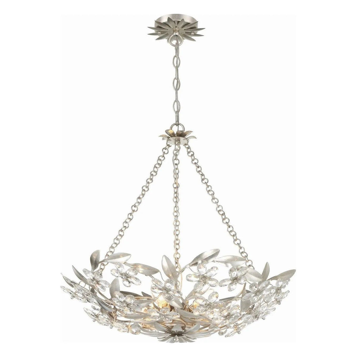 Crystorama - Marselle Chandelier - MSL-306-SA | Montreal Lighting & Hardware