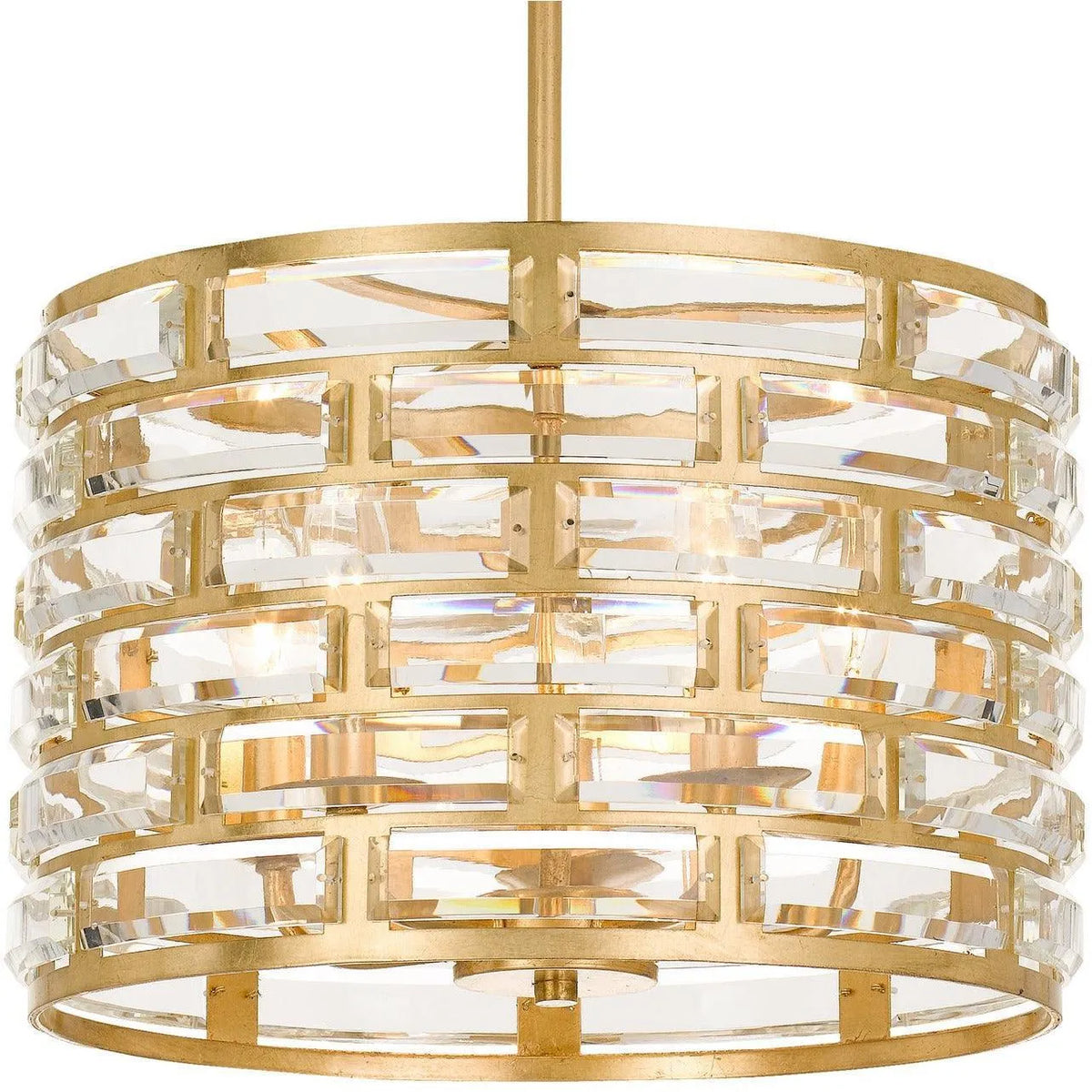 Crystorama - Meridian Five Light Chandelier - MER-4865-GA | Montreal Lighting & Hardware