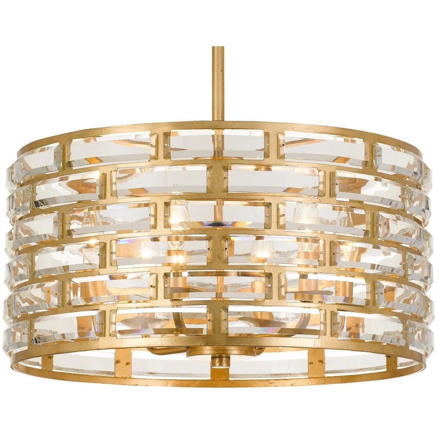 Crystorama - Meridian Six Light Chandelier - MER-4866-GA | Montreal Lighting & Hardware