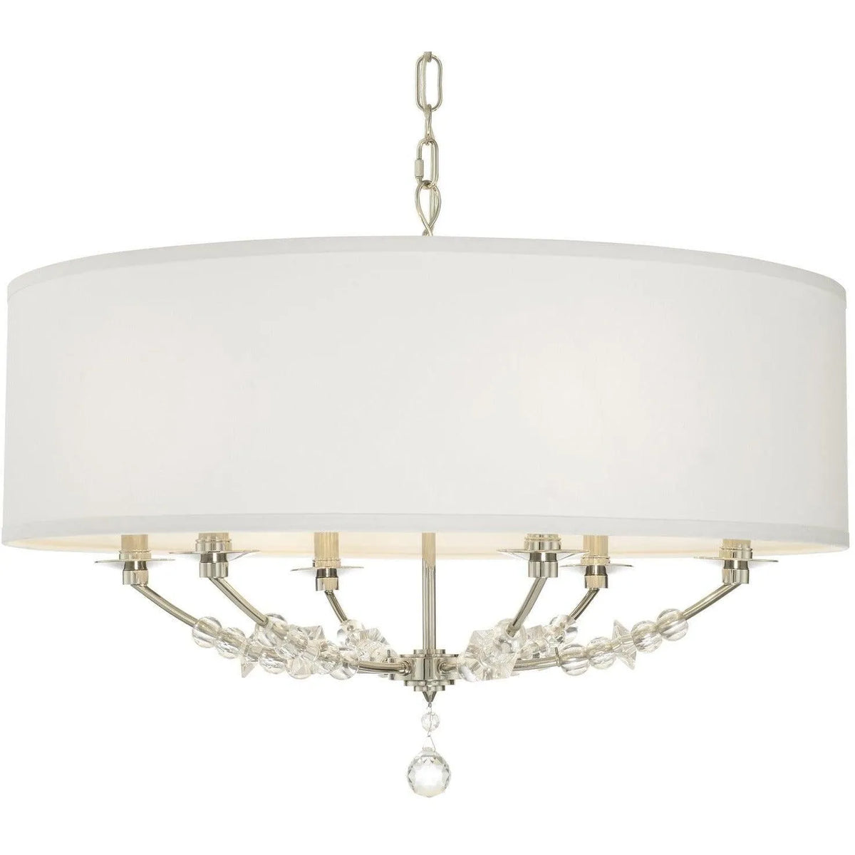 Crystorama - Mirage Six Light Chandelier - 8006-PN | Montreal Lighting & Hardware