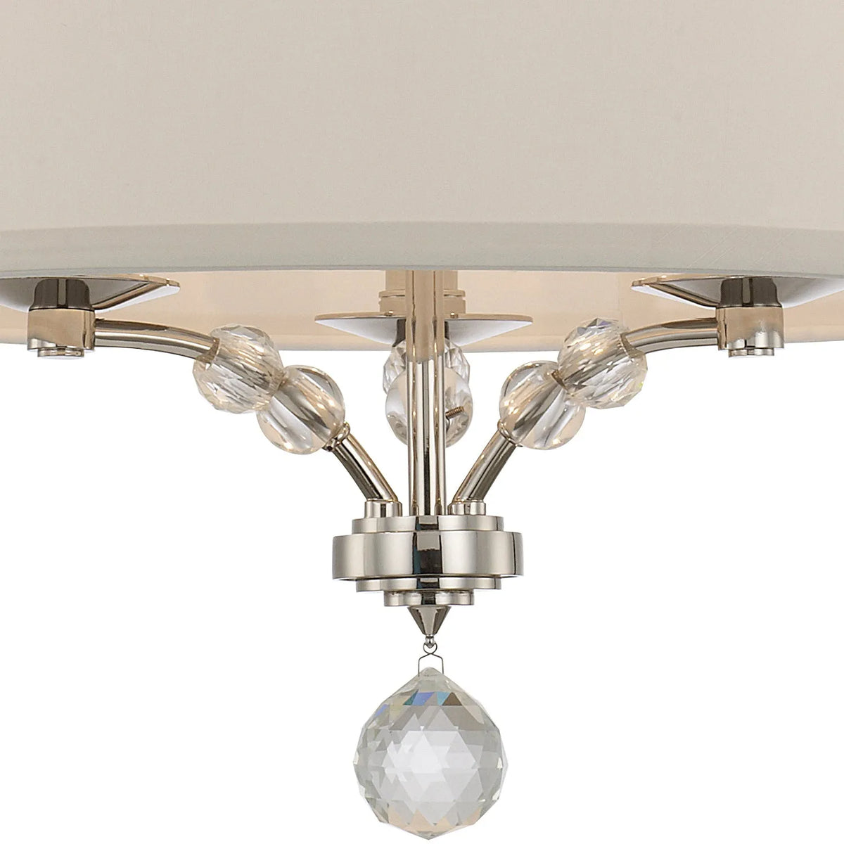 Crystorama - Mirage Three Light Ceiling Mount - 8005-PN_CEILING | Montreal Lighting & Hardware