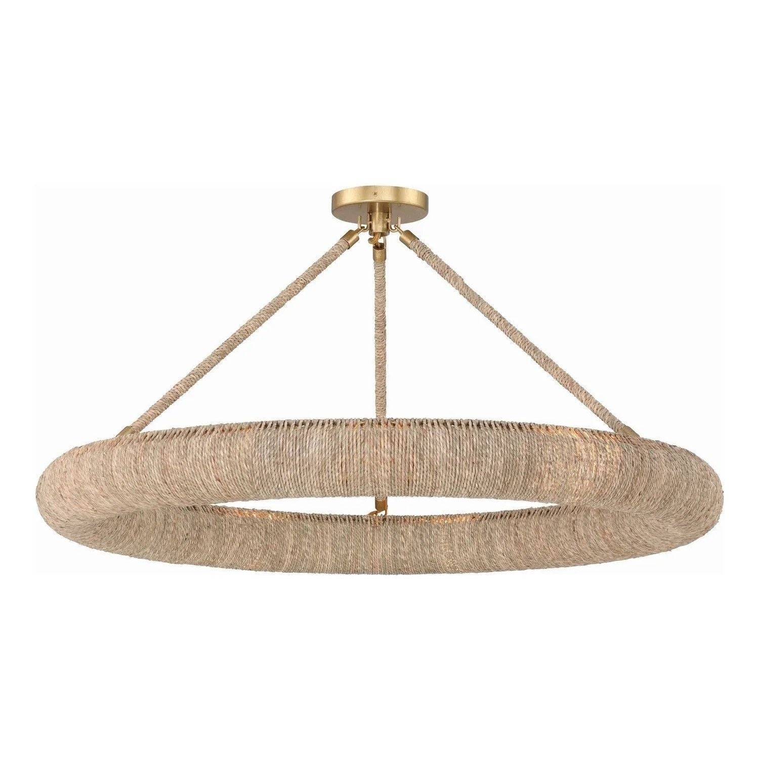 Crystorama - Oakley LED Semi Flush Mount - OAK-7538-SG_CEILING | Montreal Lighting & Hardware