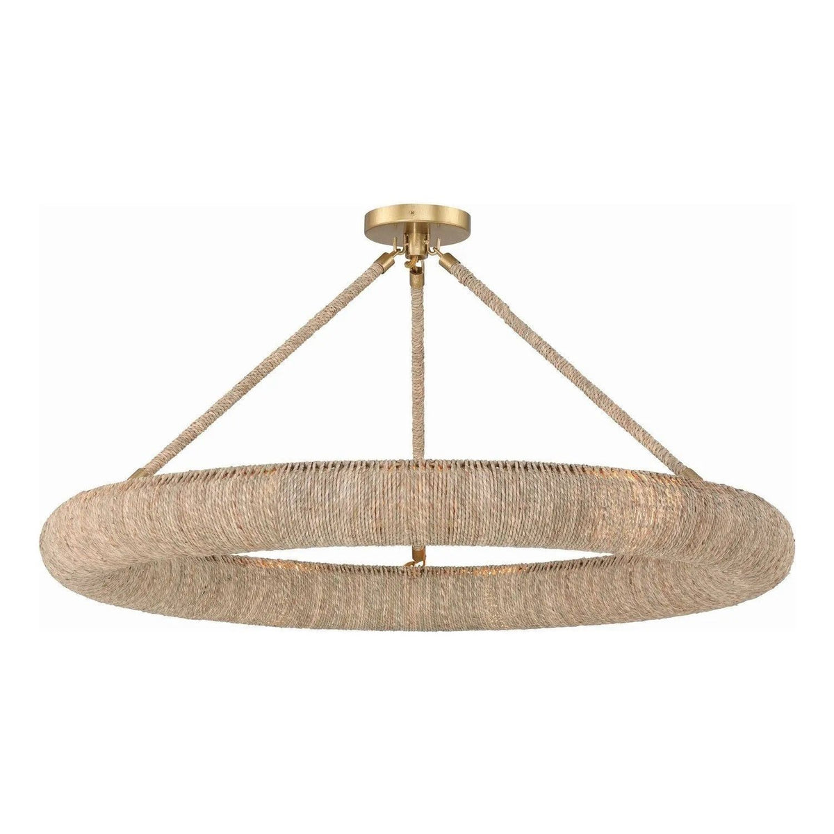 Crystorama - Oakley LED Semi Flush Mount - OAK-7538-SG_CEILING | Montreal Lighting & Hardware