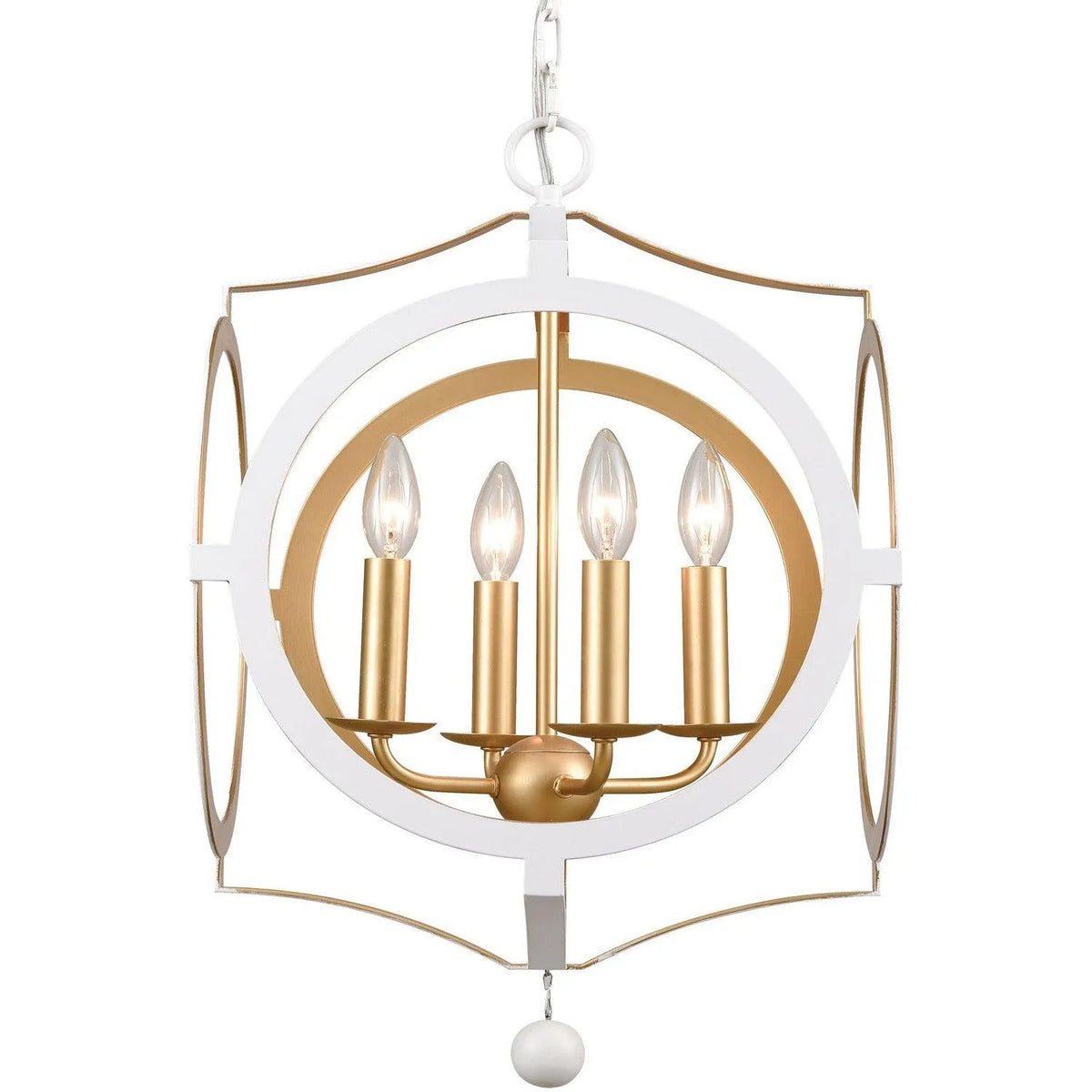 Crystorama - Odelle Four Light Chandelier - ODE-704-MT-GA | Montreal Lighting & Hardware