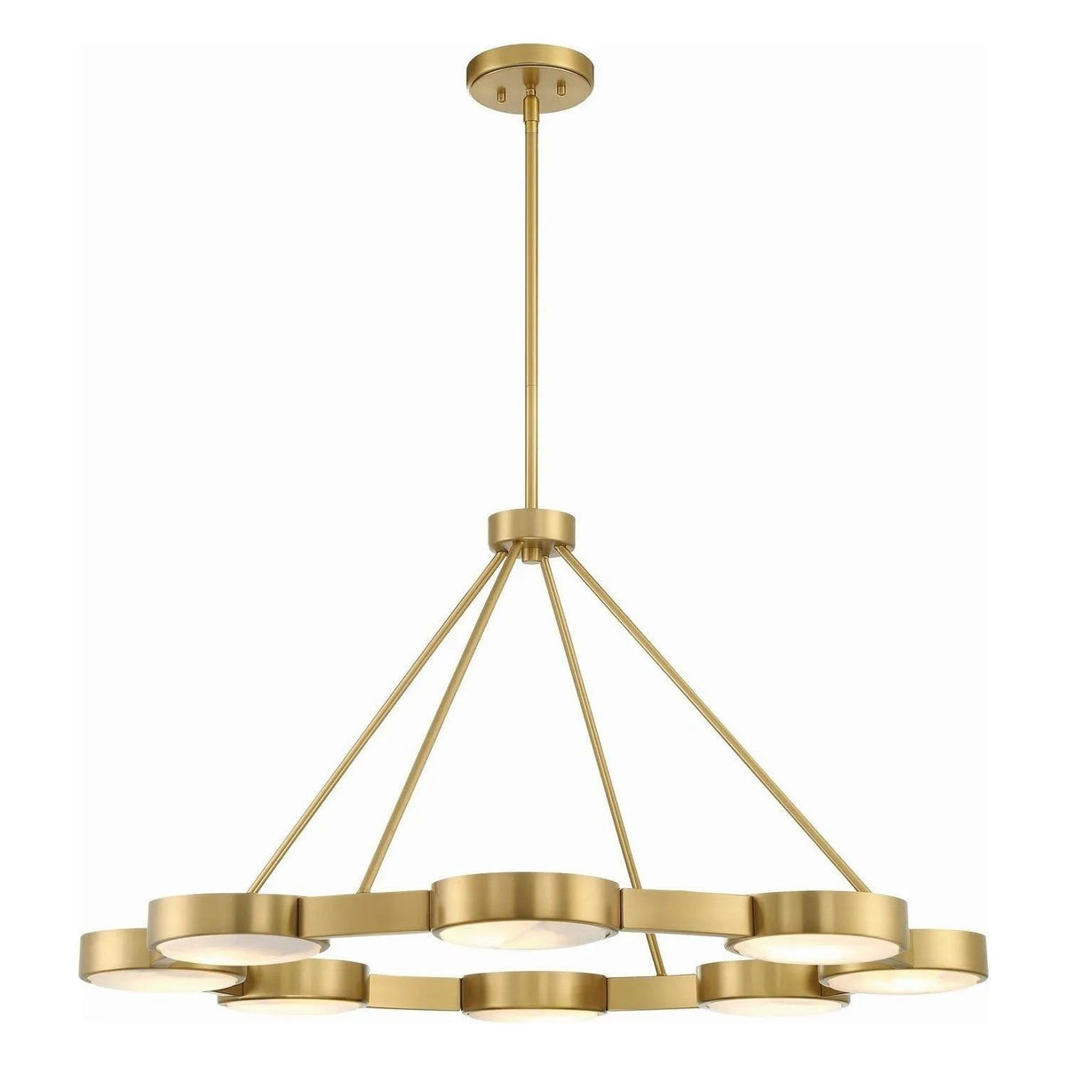 Crystorama - Orson Chandelier - ORS-738-MG-ST | Montreal Lighting & Hardware