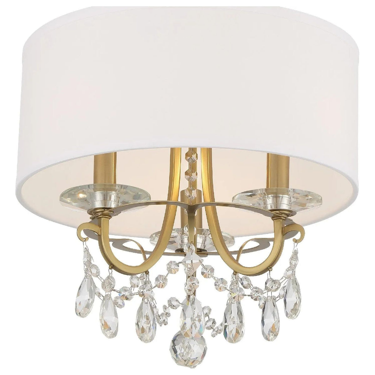 Crystorama - Othello Drum Shade Chandelier - 6628-CH-CL-MWP | Montreal Lighting & Hardware