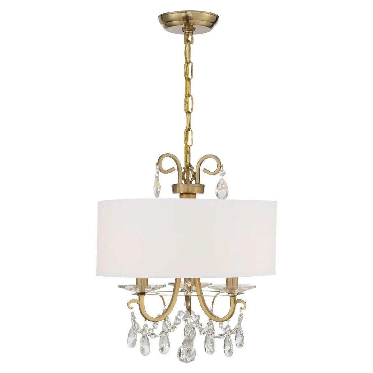 Crystorama - Othello Drum Shade Chandelier - 6628-CH-CL-MWP | Montreal Lighting & Hardware