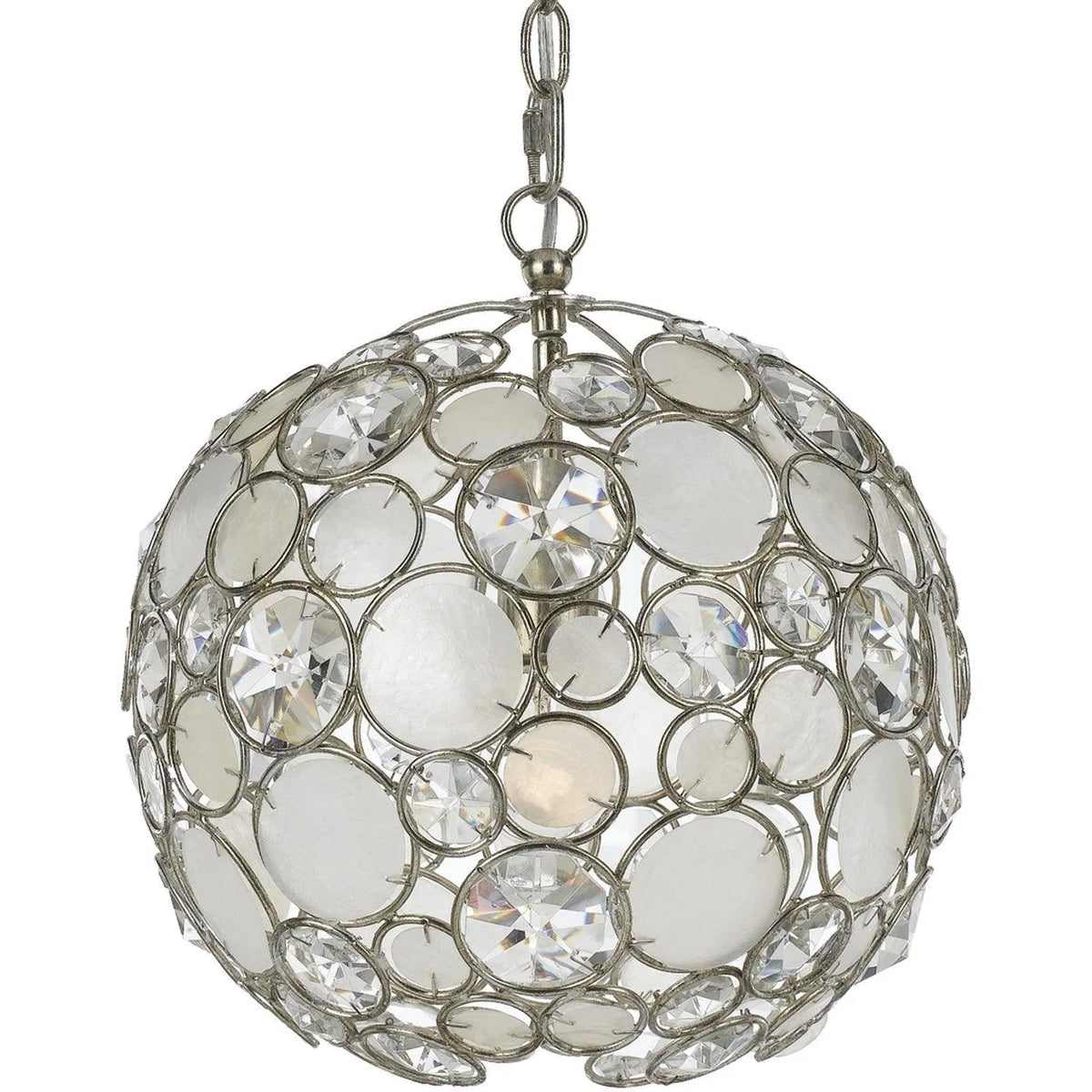 Crystorama - Palla One Light Mini Chandelier - 527-SA | Montreal Lighting & Hardware