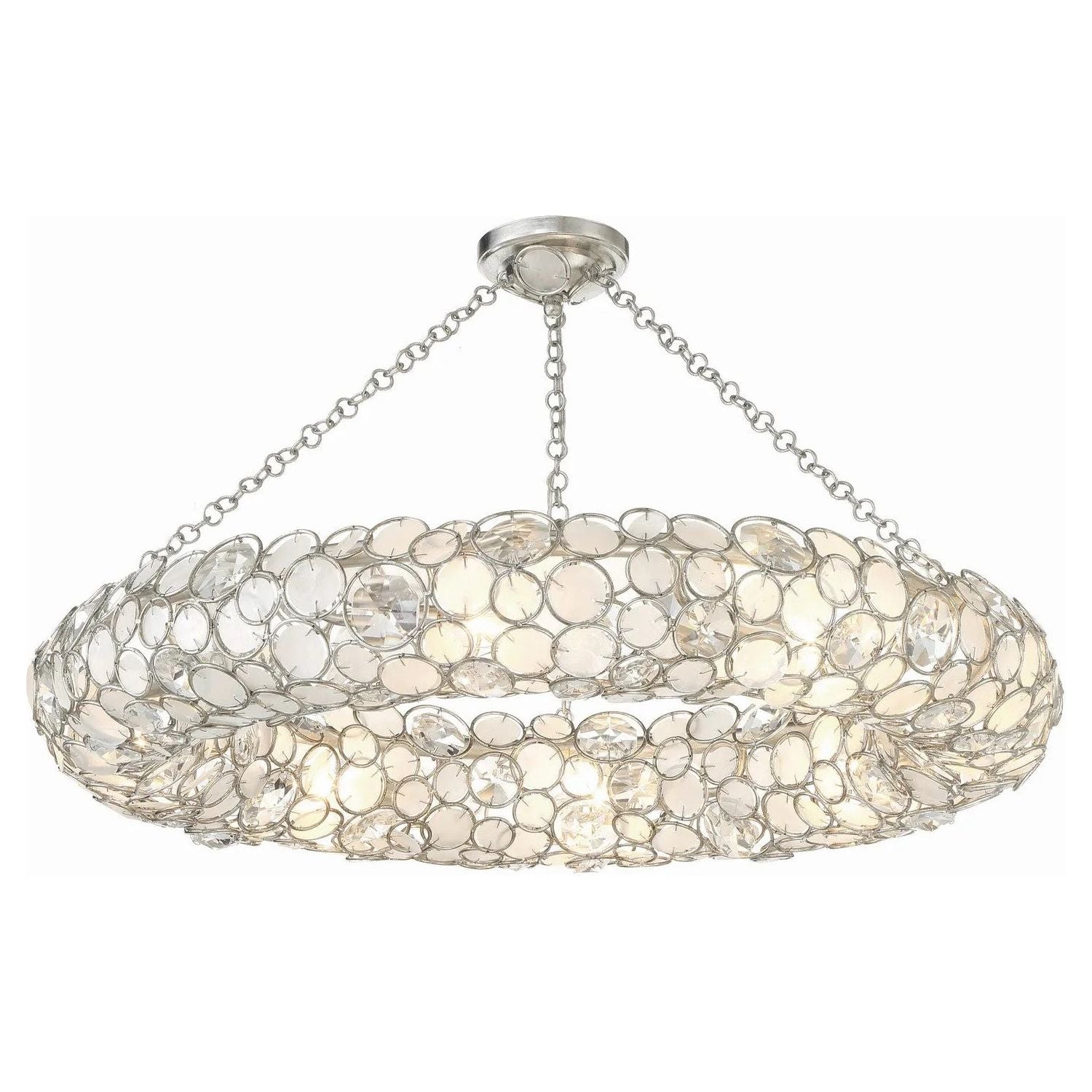 Crystorama - Palla Semi Flush Mount - 528P-SA_CEILING | Montreal Lighting & Hardware