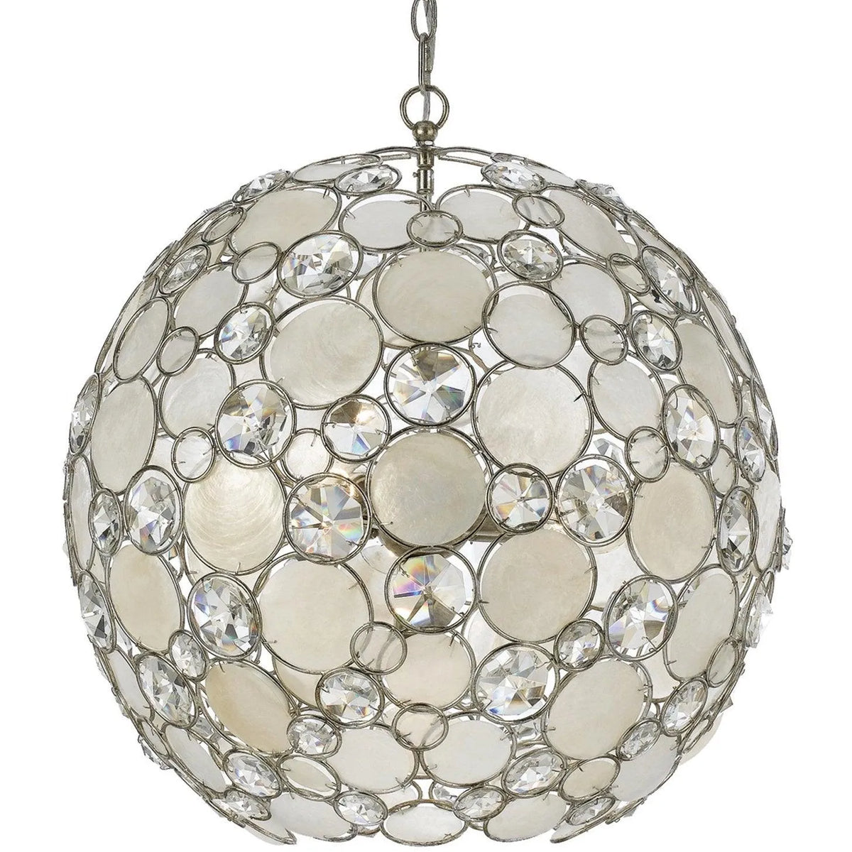 Crystorama - Palla Six Light Chandelier - 529-SA | Montreal Lighting & Hardware